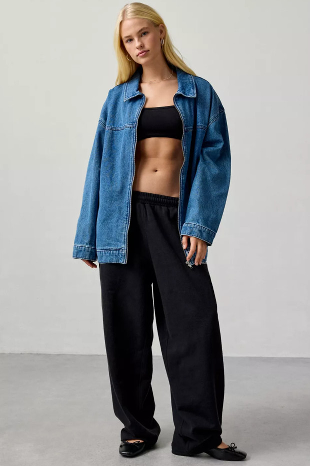 iets frans Harri Wide Leg Jogger Pants 100% Cotton Baggy Sweatpants Choose Color