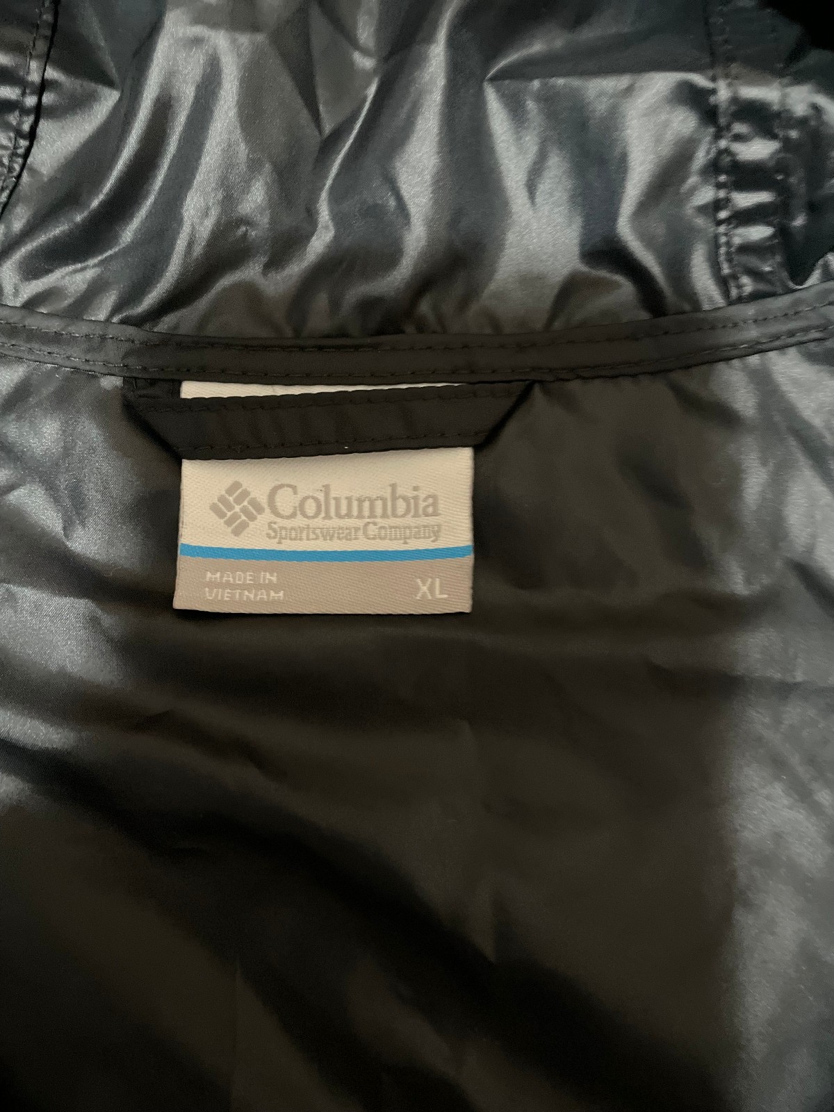 Columbia Flashback Windbreaker Jacket Mens XL Blue Full Zip UPF 40 KM3972-011
