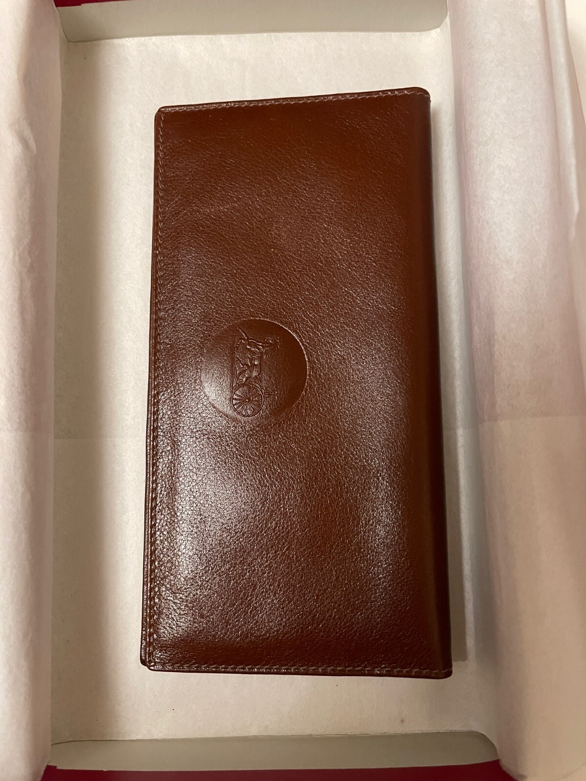 “Rare” CELINE Horse Carriage logo Leather Wallet “Made in ITALY” Authentic