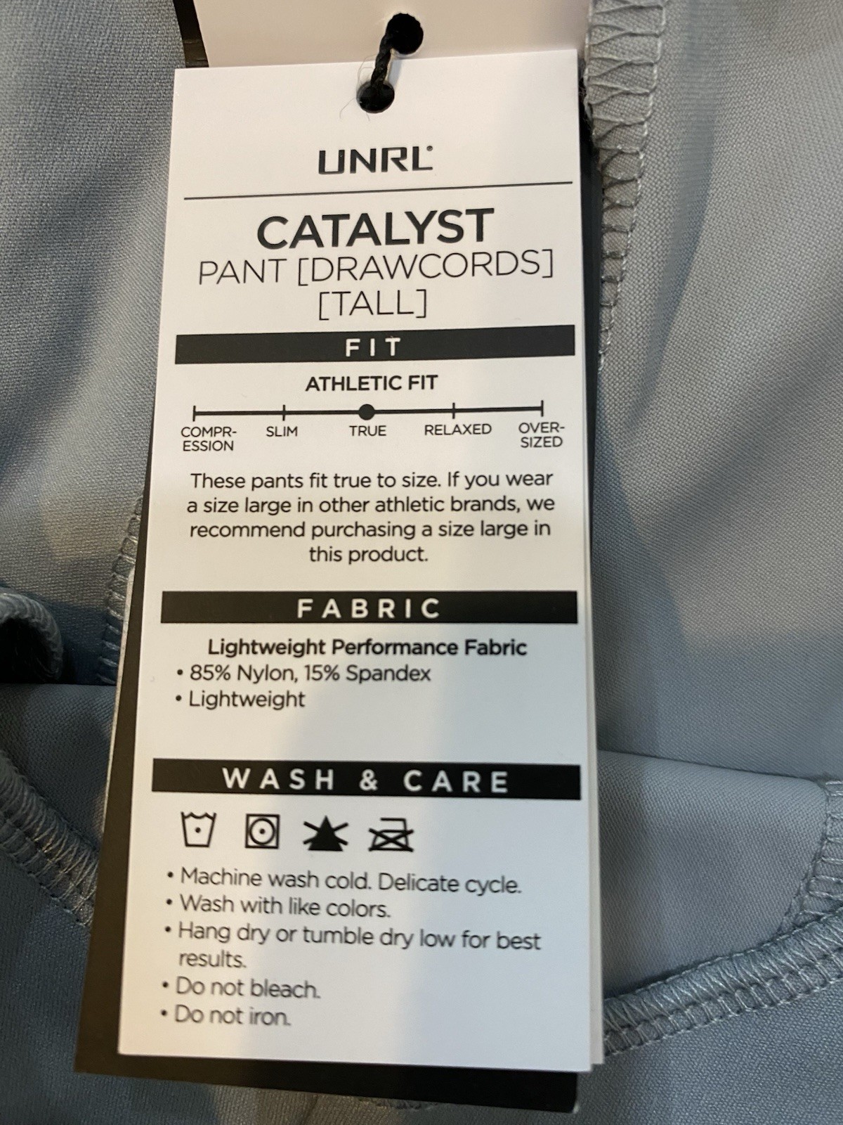 NWT UNRL Catalyst Pant- Size LT. Cadet Gray