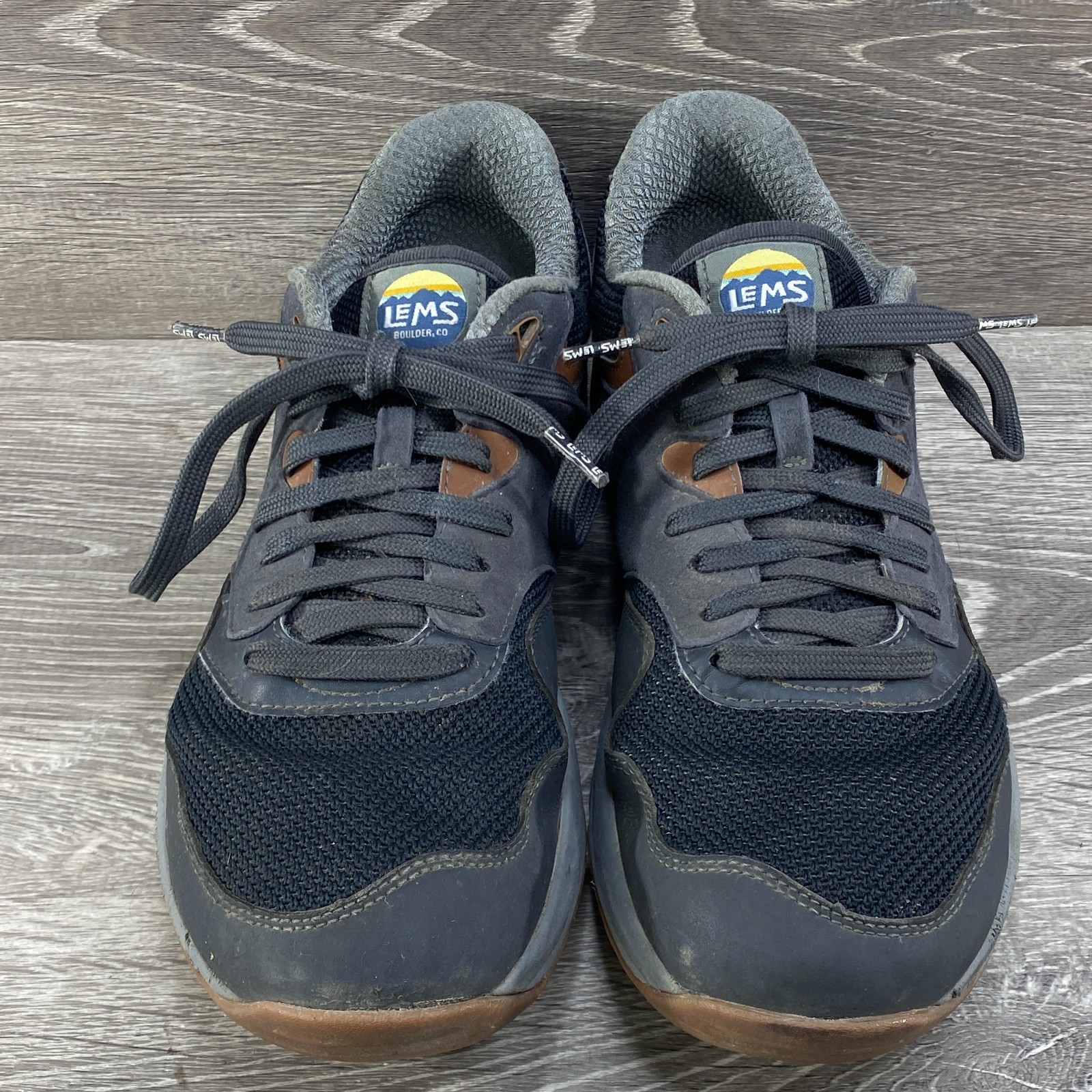 Lems Trailhead Shoes Mens 10D Stormy Night Gray Hiking Trail Minimalist Sneakers