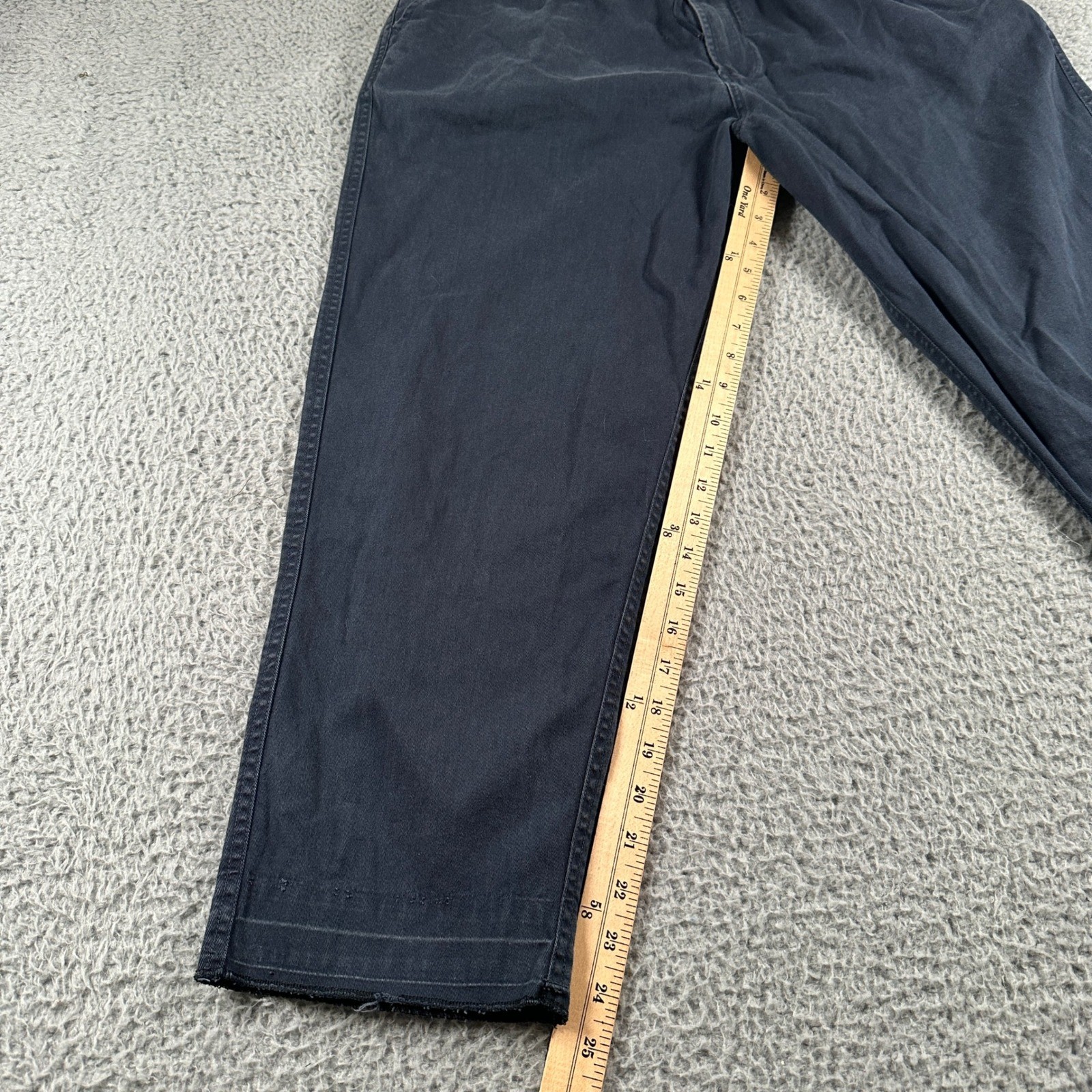 Universal Works Pants Mens 32(29 Measured)Blue Trouser Raw Hem Drawstring
