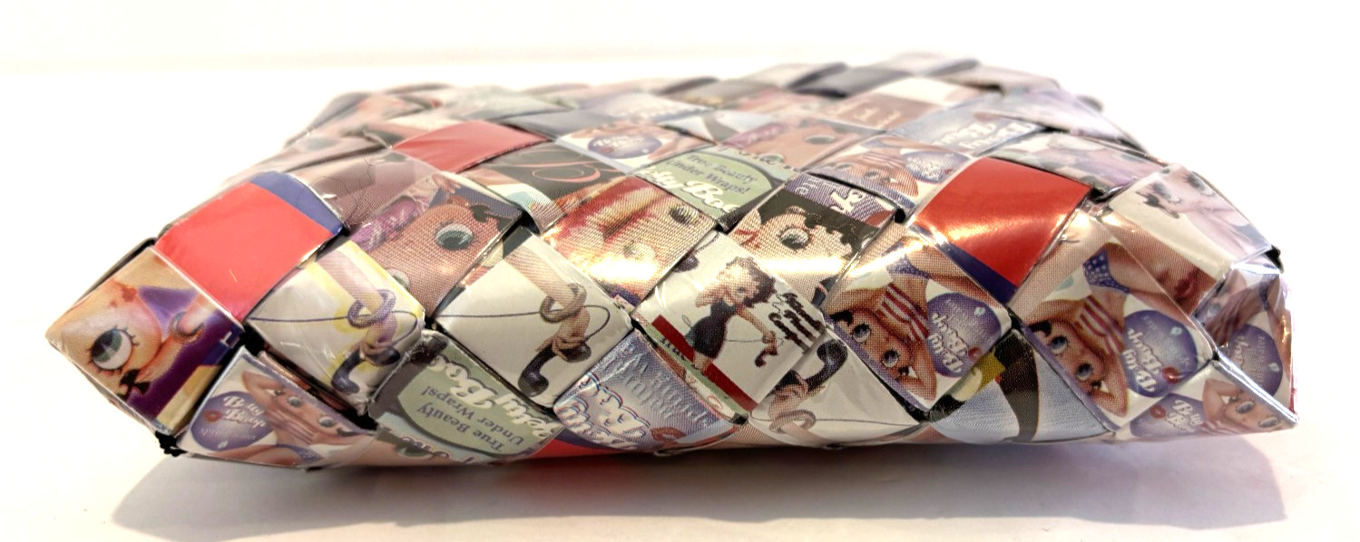 Nahui Ollin Betty Boop Candy Wrapper Wristlet Wallet
