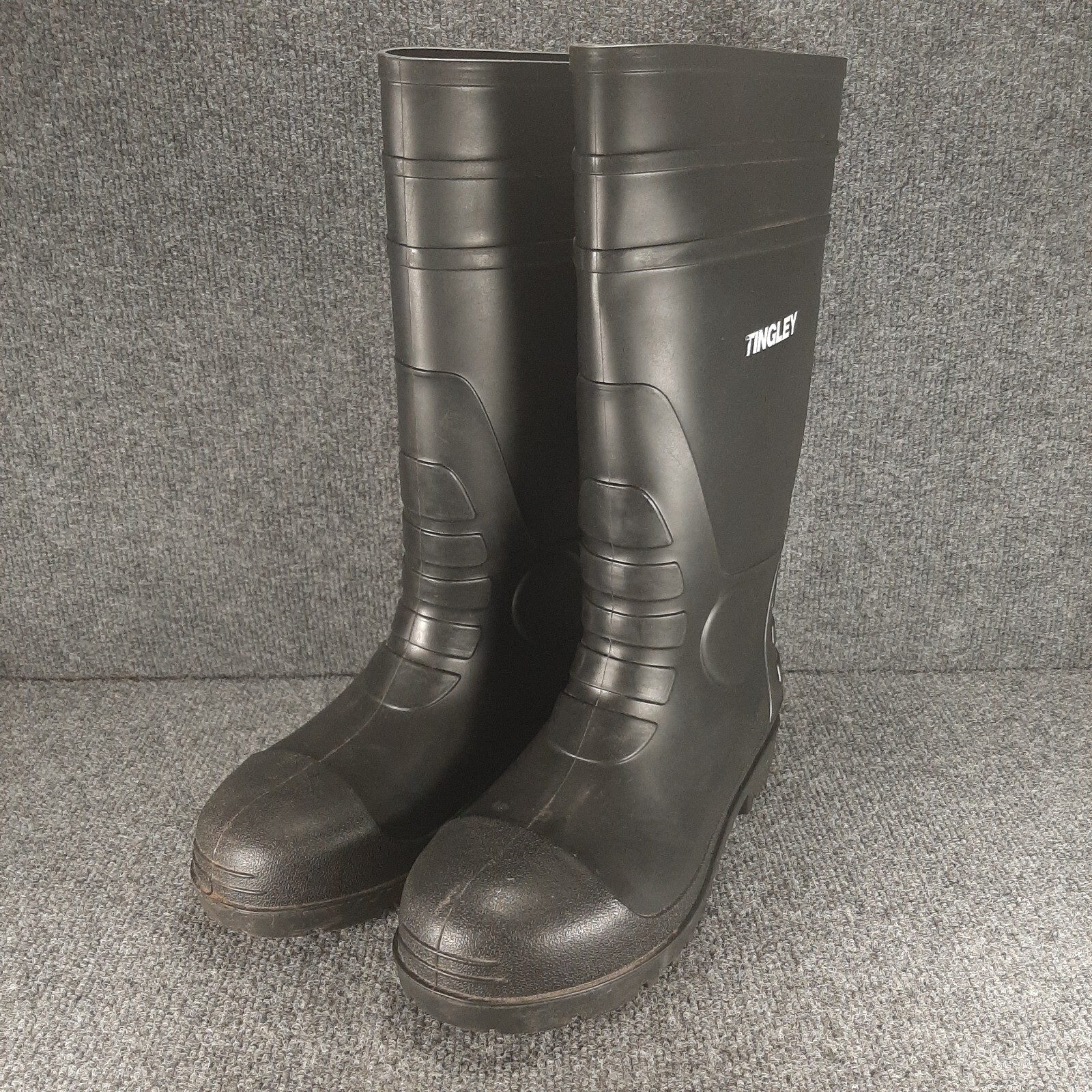 Tingley Men’s 11 Rubber Waterproof Boots Work Chore Facility 14 inch Boots Black