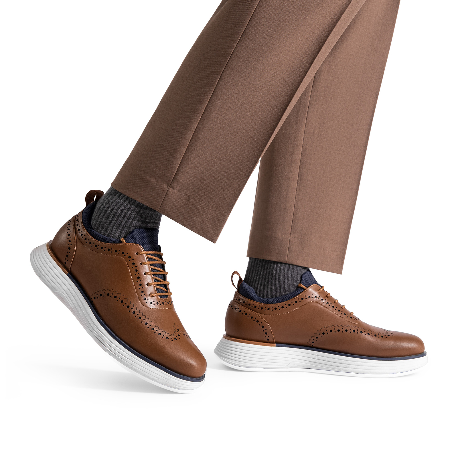 Men’s Fashion Dress Sneakers Oxfords Casual Wingtip Brogue Comfortable Shoes