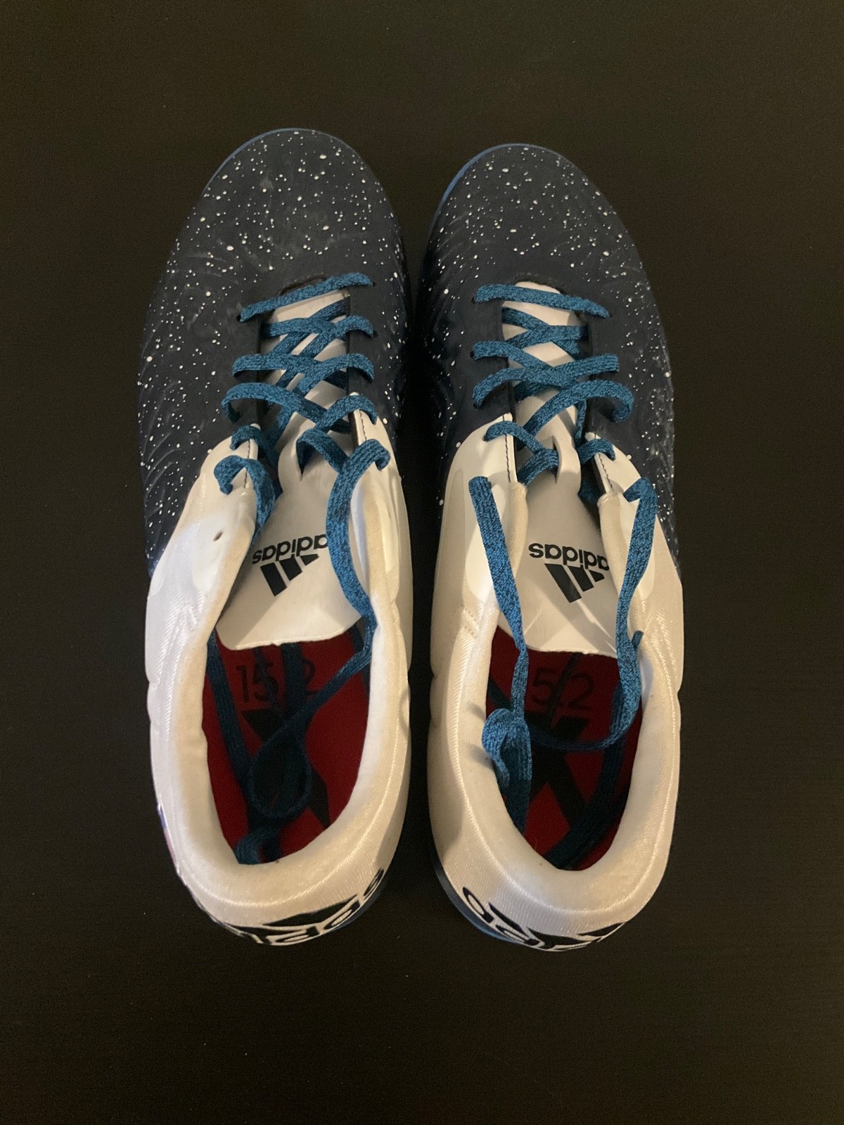 Men’s size 13 Adidas X 15.2 Indoor Court Soccer Shoes ‘USA’ American Blue/White