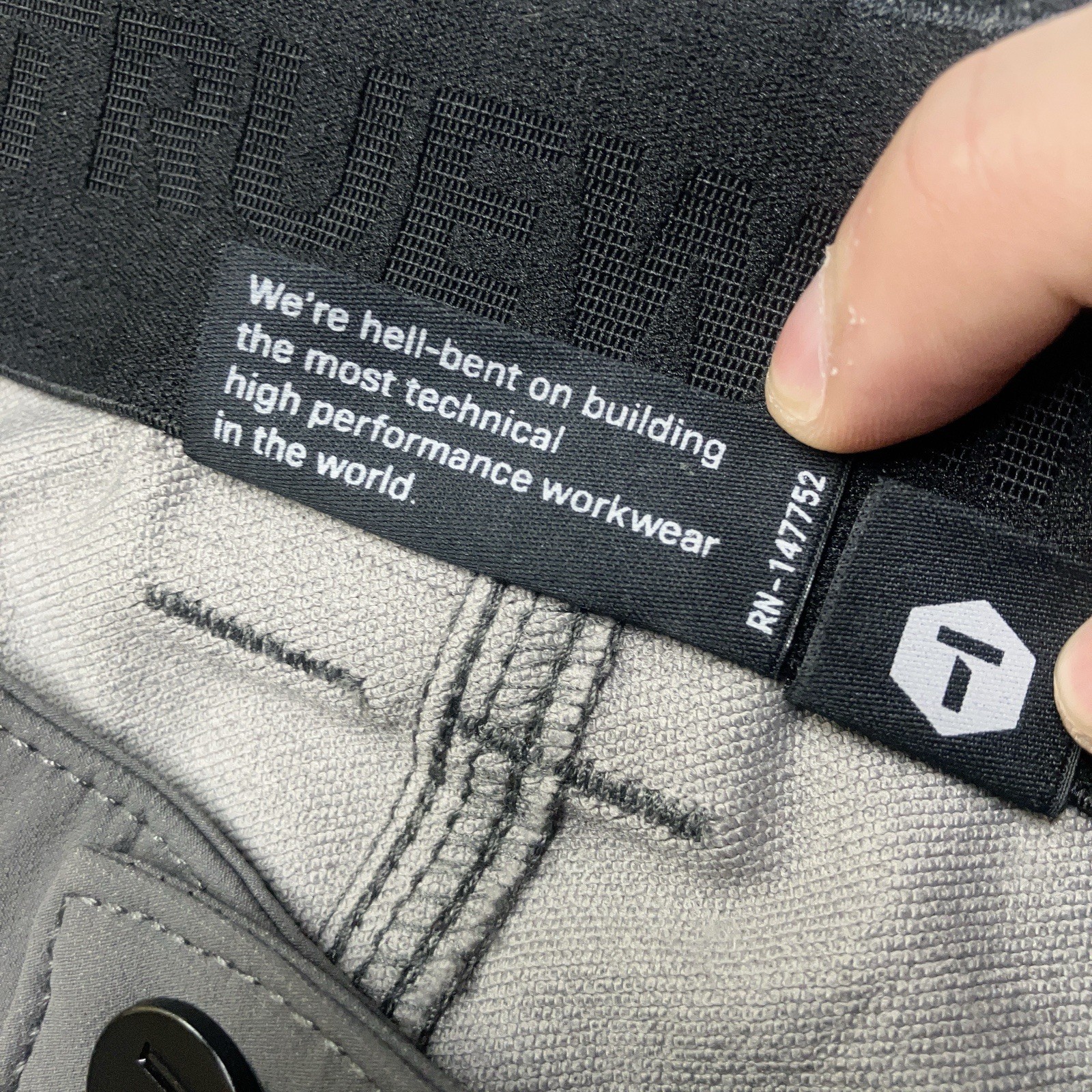 Truewerk Pants Gray T1 Pro WerkPant With Knee Pads Nylon Cargo Mens 32×34