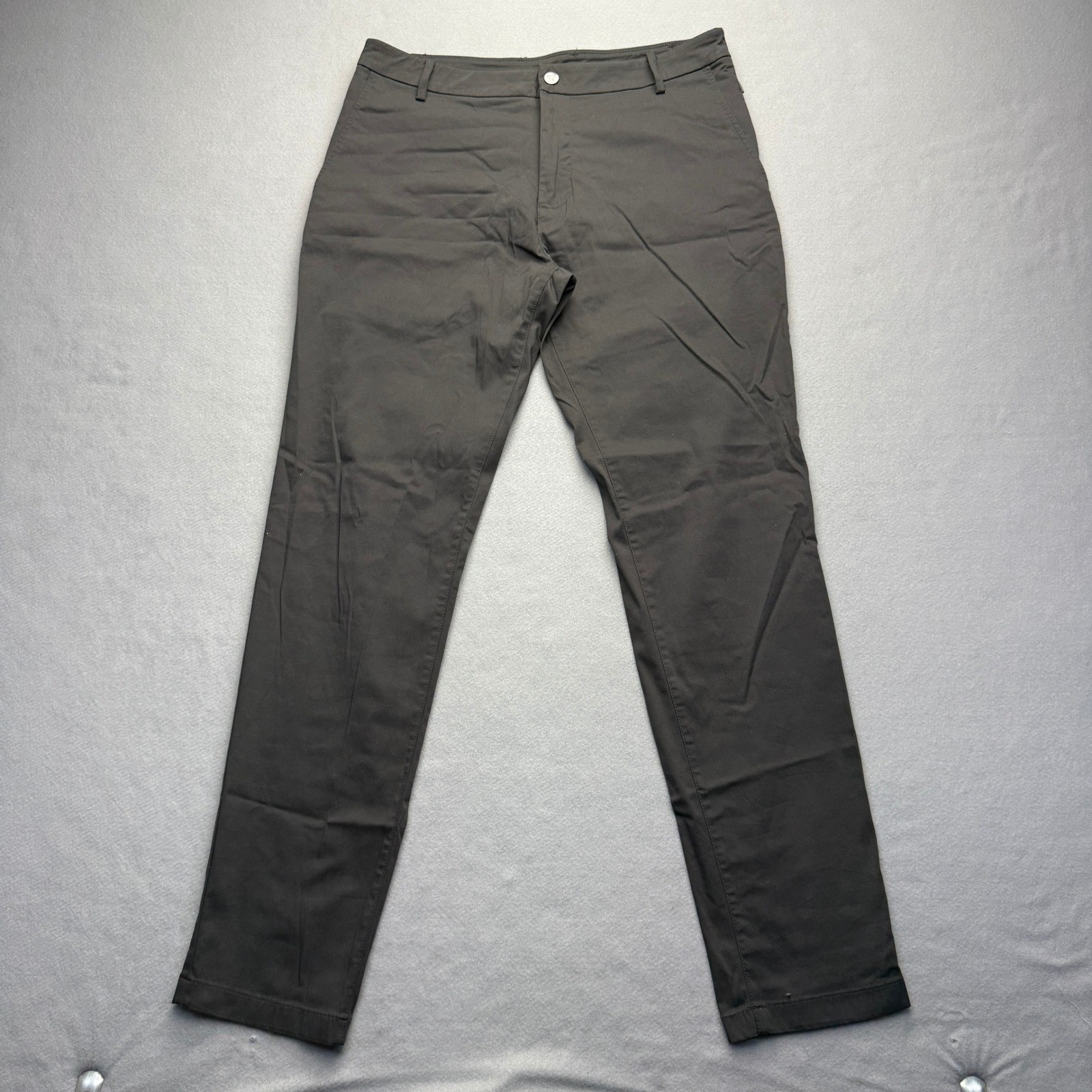Birddogs Chino Pants Mens 34×32 Gray Lined Stretch Casual Trousers NEED REPAIR