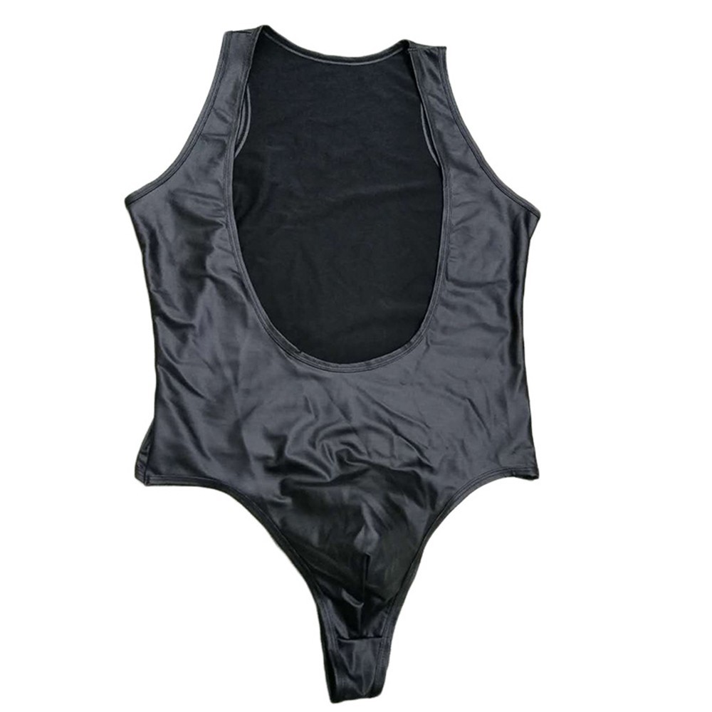 Beautiful Jumpsuit Wet Look PU Leather Polyurethane Artificial Leather