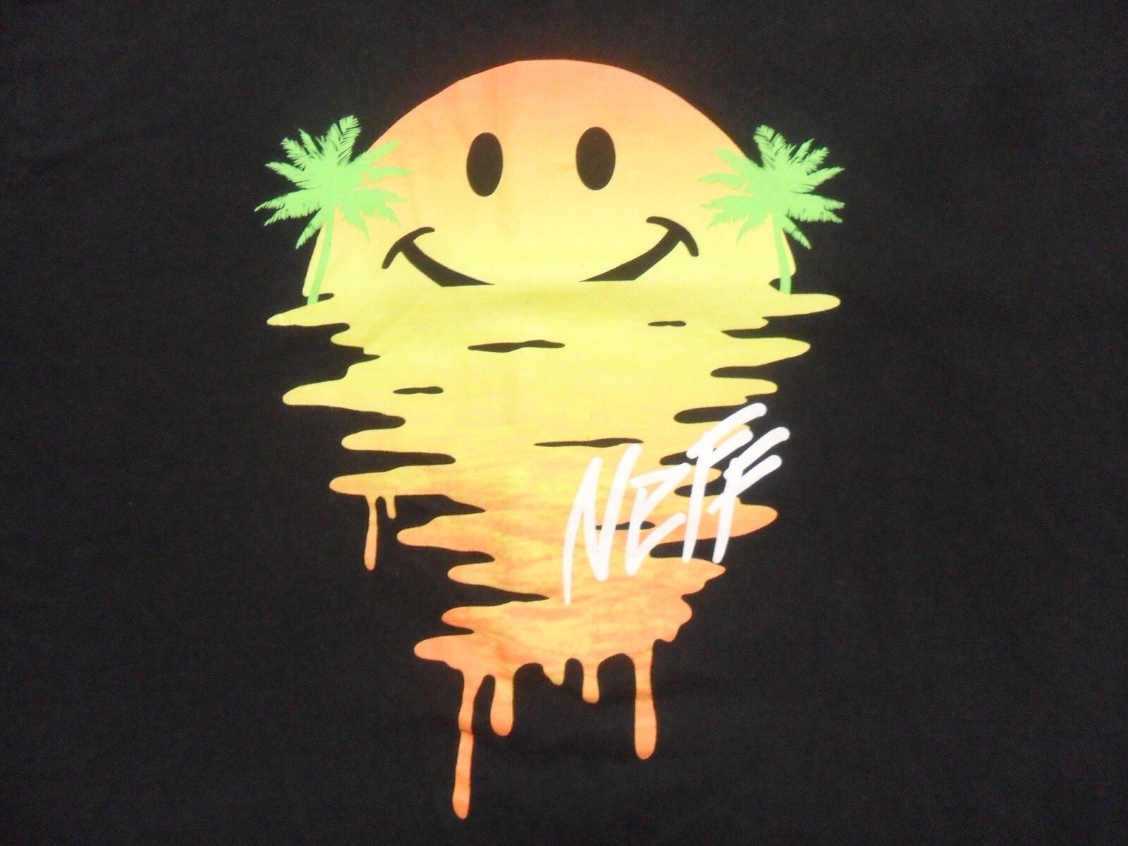 Medium neff Snowboard skate Paradise￼ sunset T Shirt