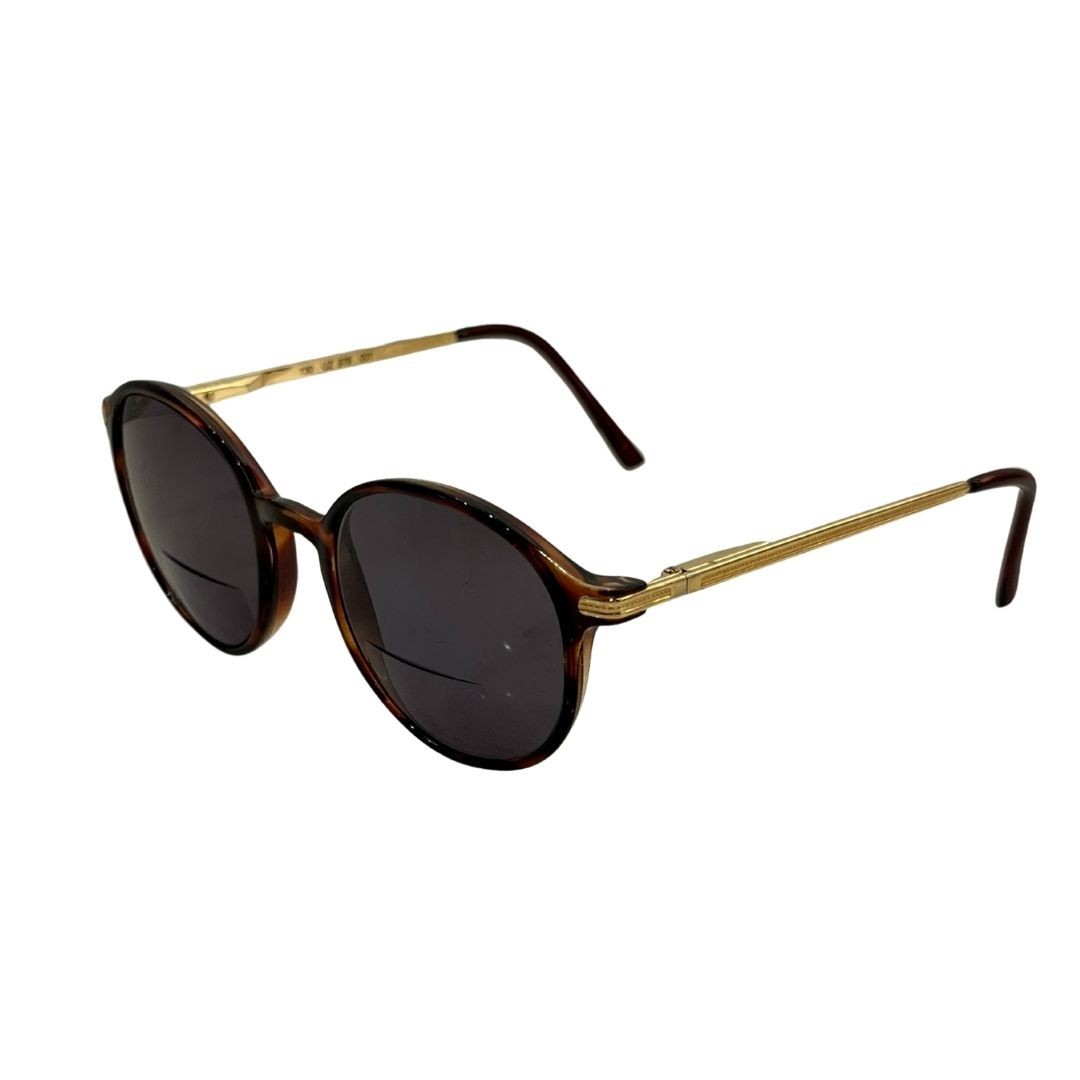Women’s Tortoise Designer Gold Round Sunglasses UZ 978 001 130 “FRAMES ONLY”