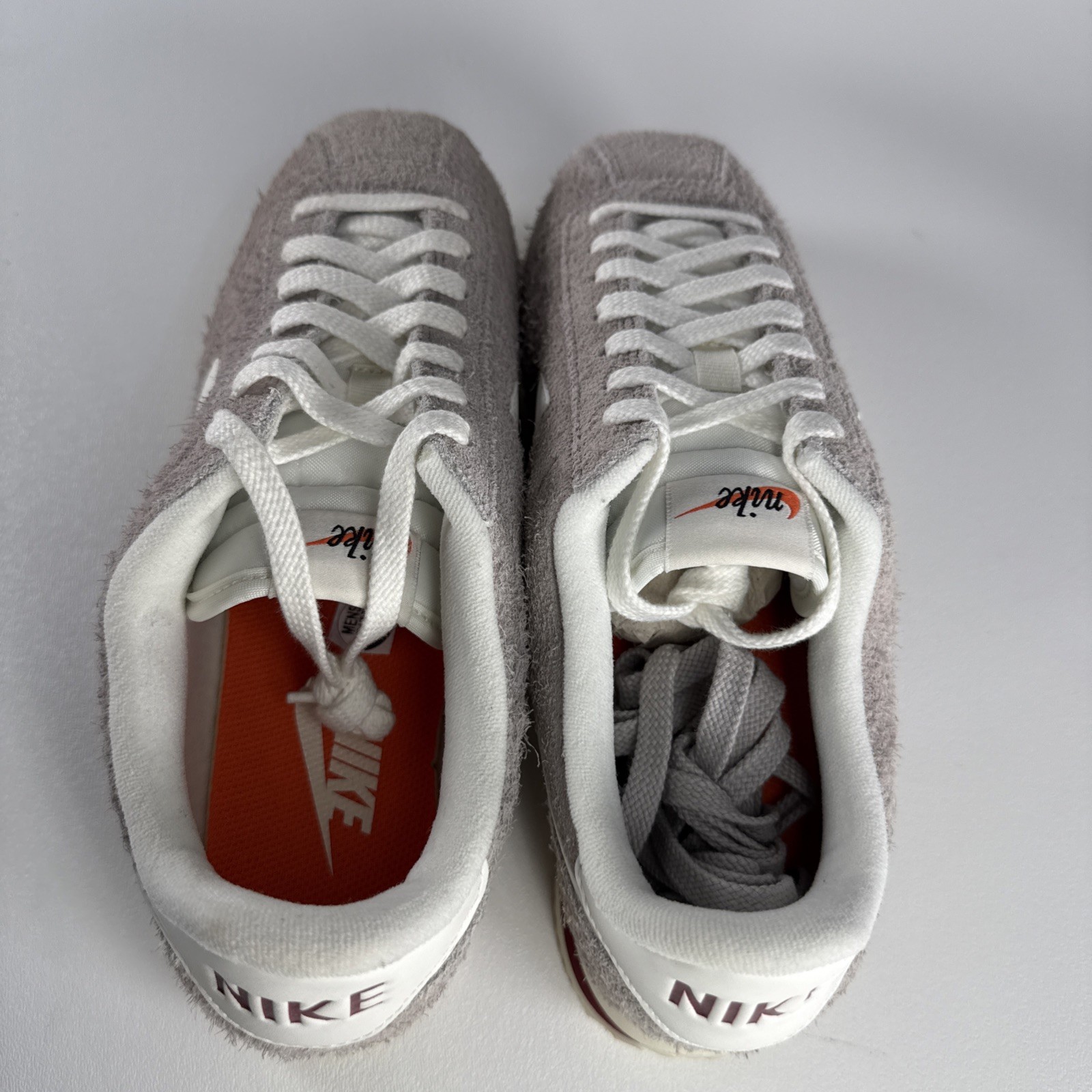 Size Men’s 8 – Nike Cortez SE College Grey Team Red/Sail HF3142-001 Fuzzy Suede