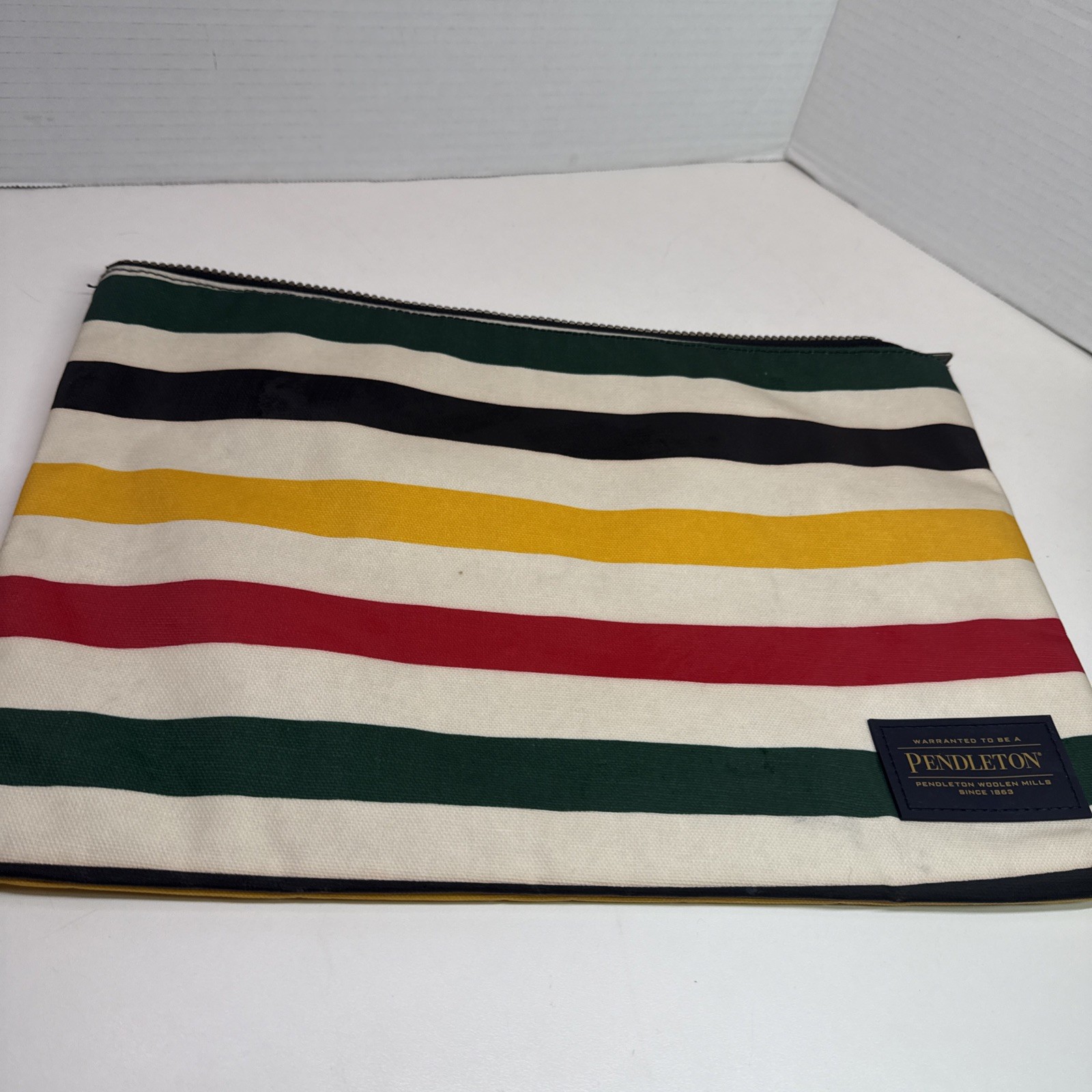 Pendleton Glacier Canopy Canvas Big Zip Pouch Poly Covered Canvas