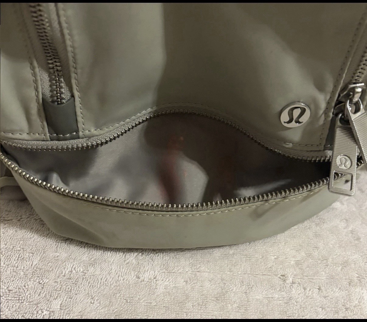 Lululemon City Adventurer BackpackGray Travel Gym Bag Fair Condition