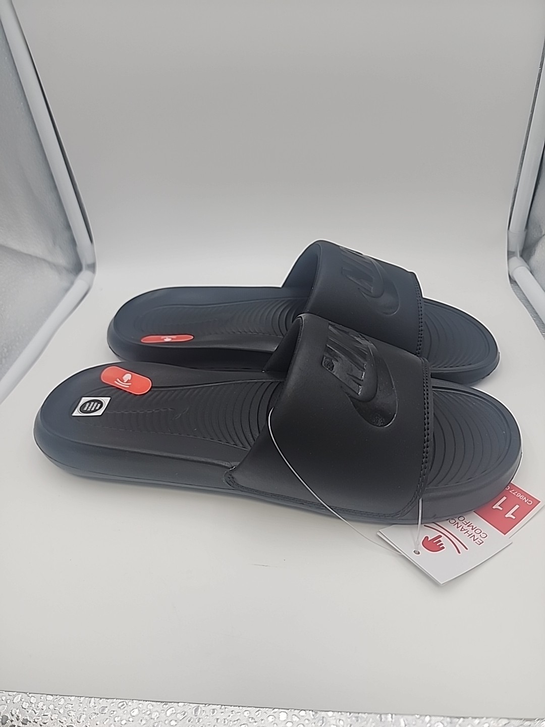 W Nike Victori One Slide Black/black/black Size 11