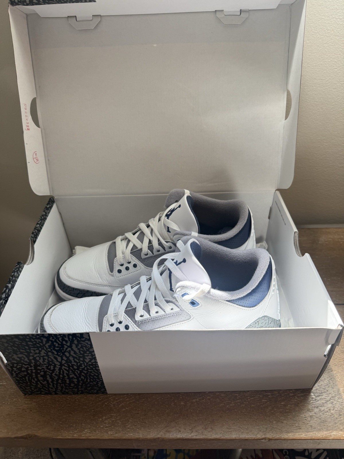 Jordan Air Jordan 3 “Midnight Navy” Sneakers with Box – size 10.5