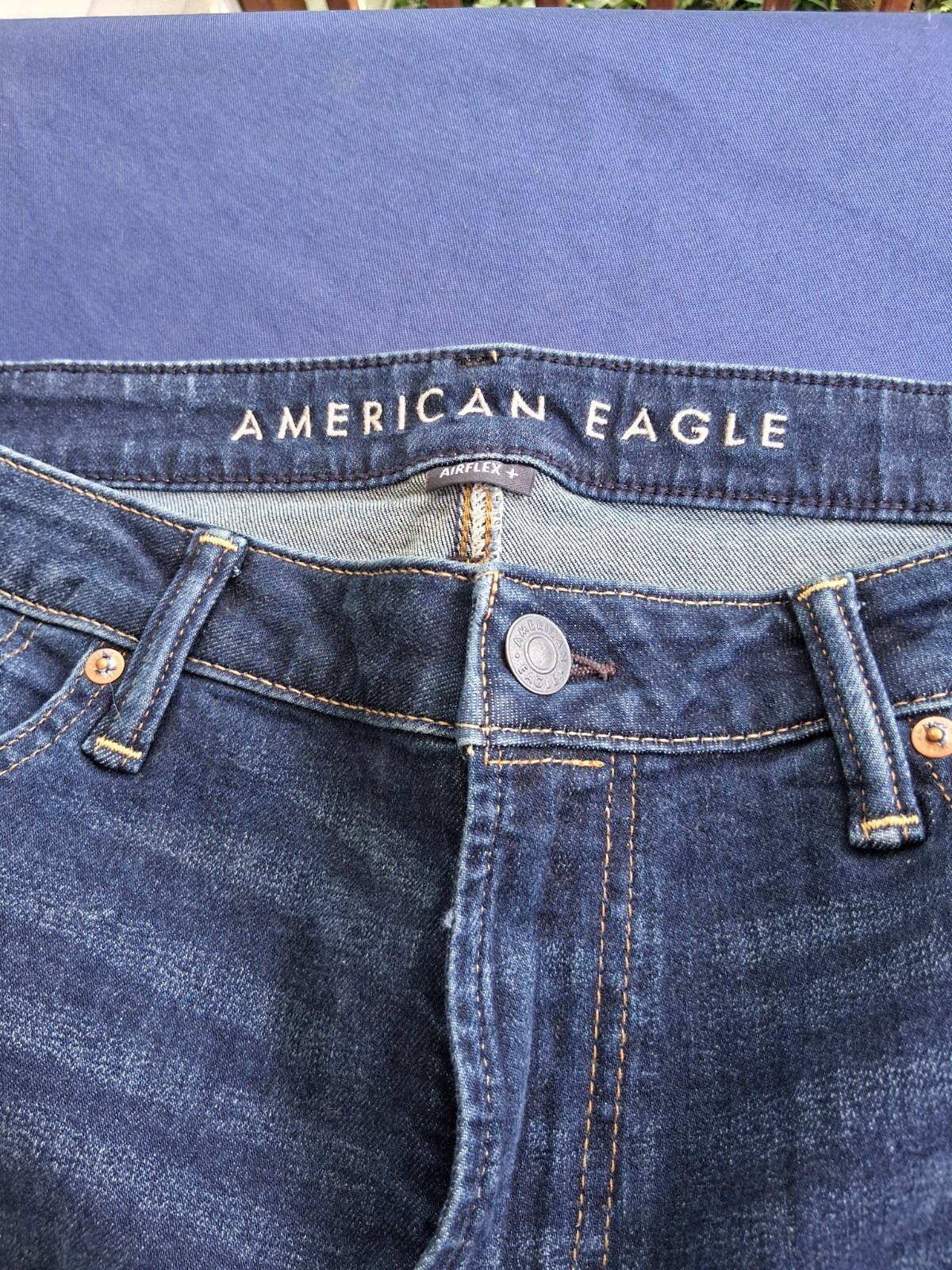 American Eagle Airflex+ Jeans Men’s 36×34 Blue Stonewash