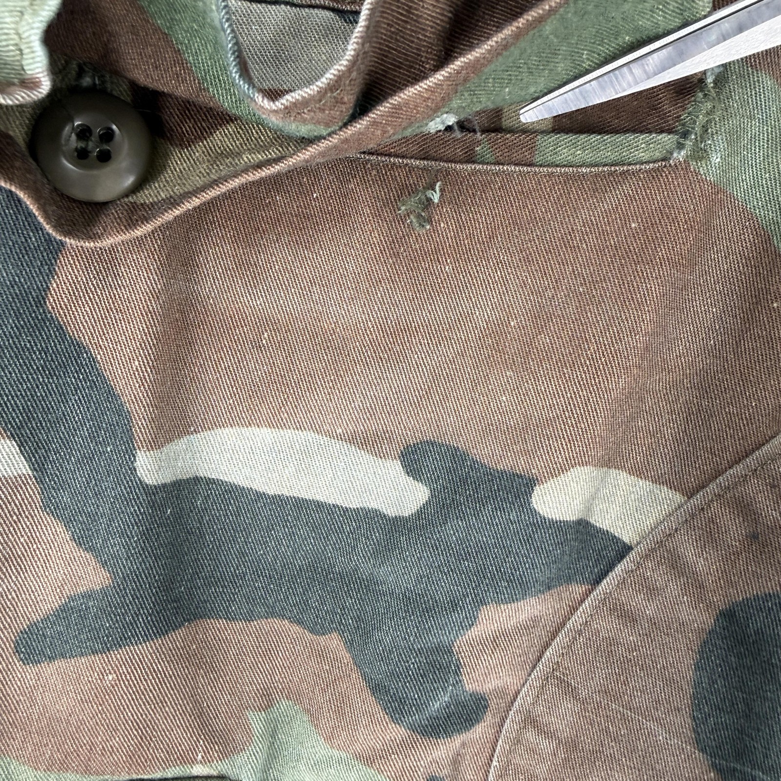 Vintage Winfield MFG Co Combat Pants Mens 38×31 Woodland Camo Cargo BDU 80s