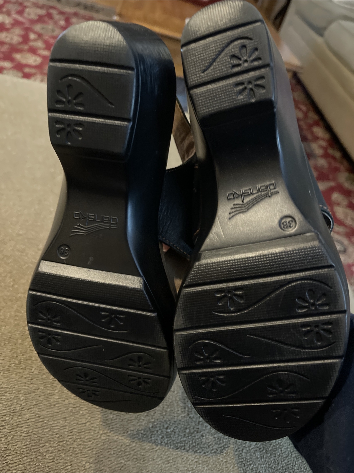 Dansko Brown Leather Strap Clog Sandals Shoes Women’s Size 38 (TD)