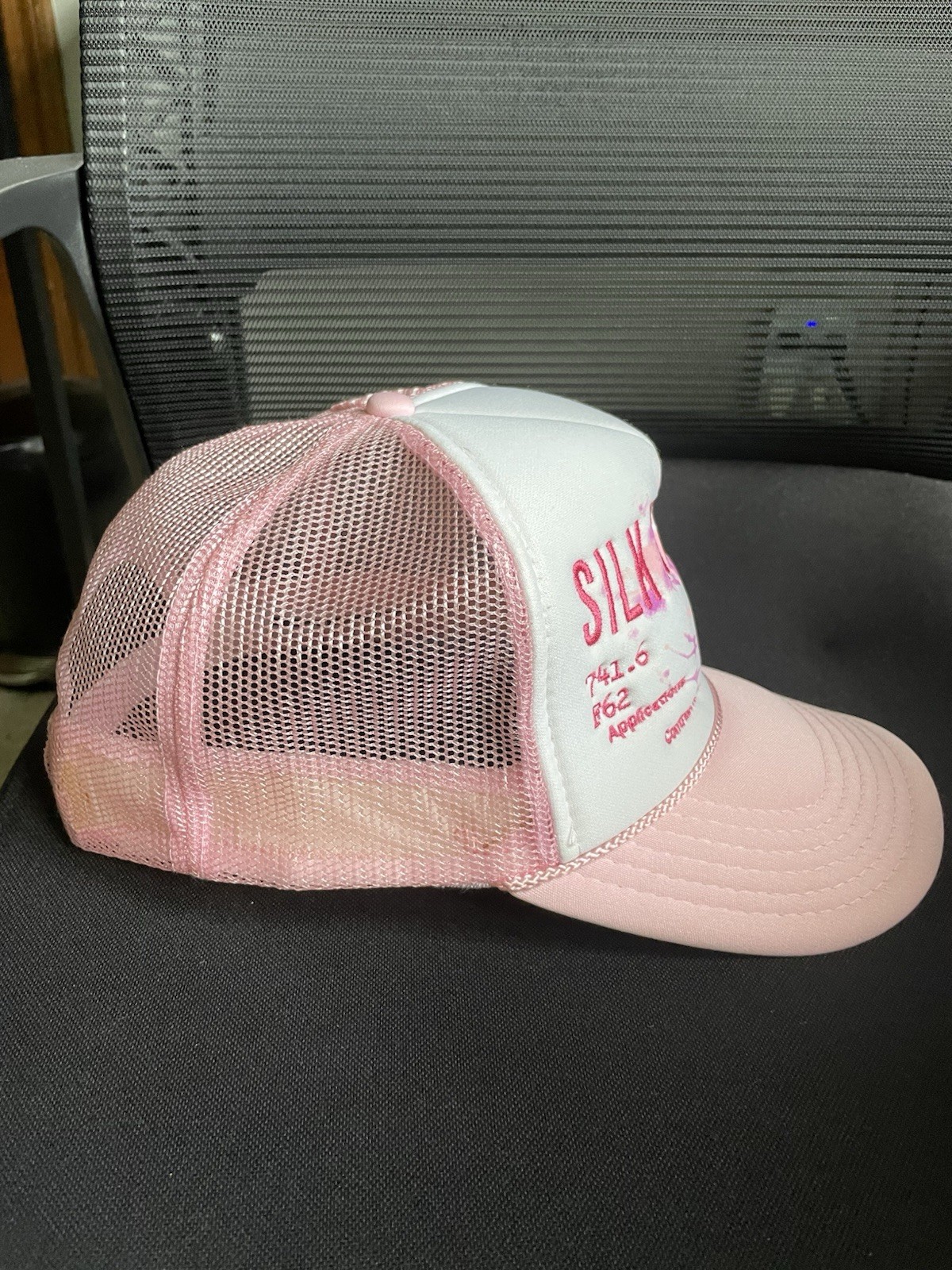 Spider Sp5der Young Thug Silk Web Bank Pink/White Trucker Hat Adjustable