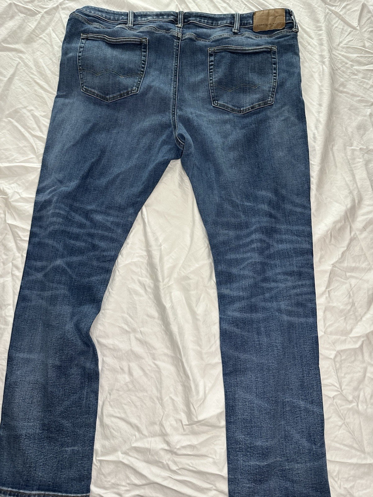 American Eagle Outfitters Men’s AirFlex+ Straight Blue Stretch Jeans 44×34