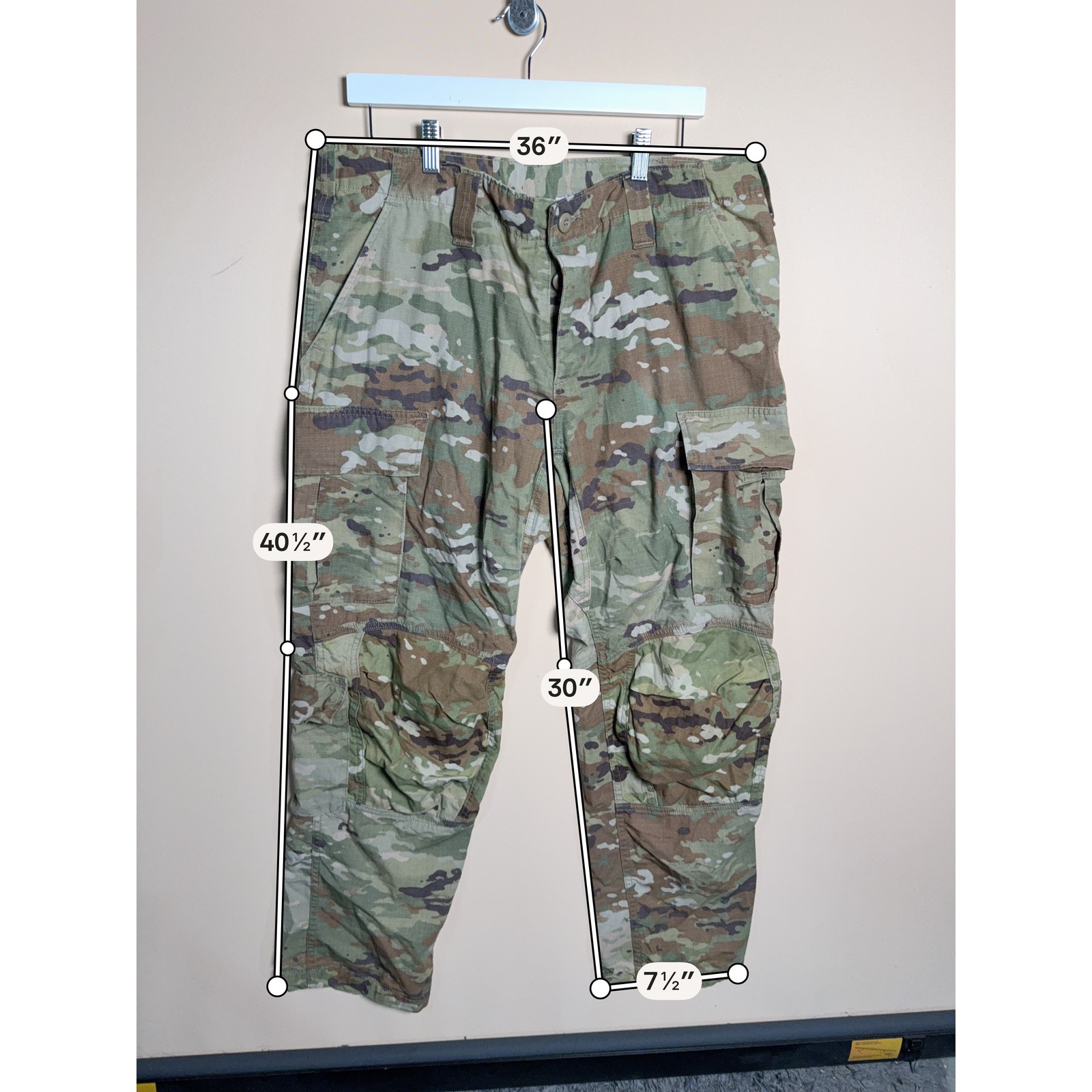 US Army Desert Khaki Green Camo Camoflauge Field Cargo Pants Men’s Size 36×30