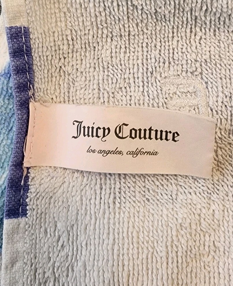 Retro JUICY COUTURE BEACH TOWEL 100% Cotton 64 X 32 Inches
