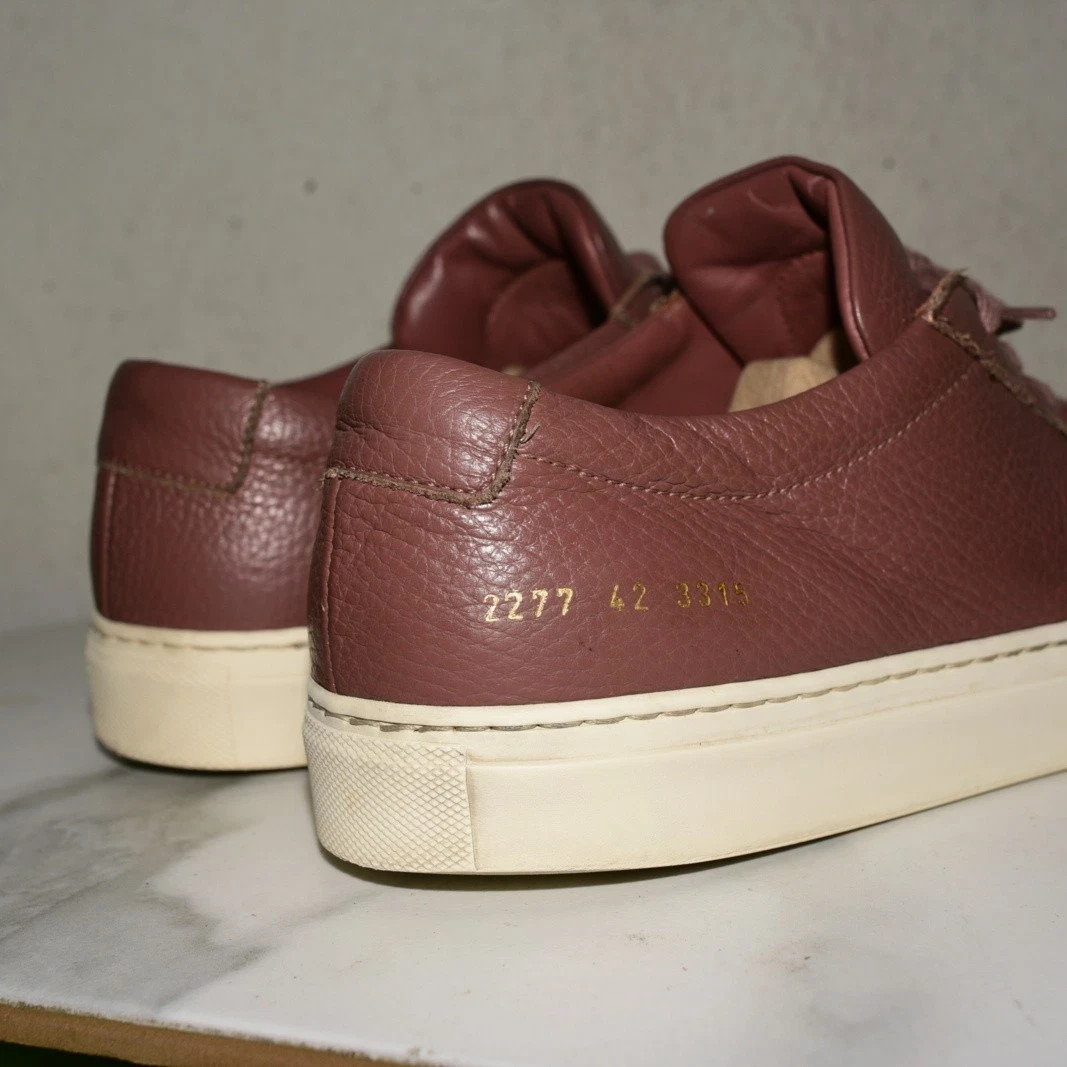 Common Projects Achilles Low Italy Leather Mauve Sneakers Men 42