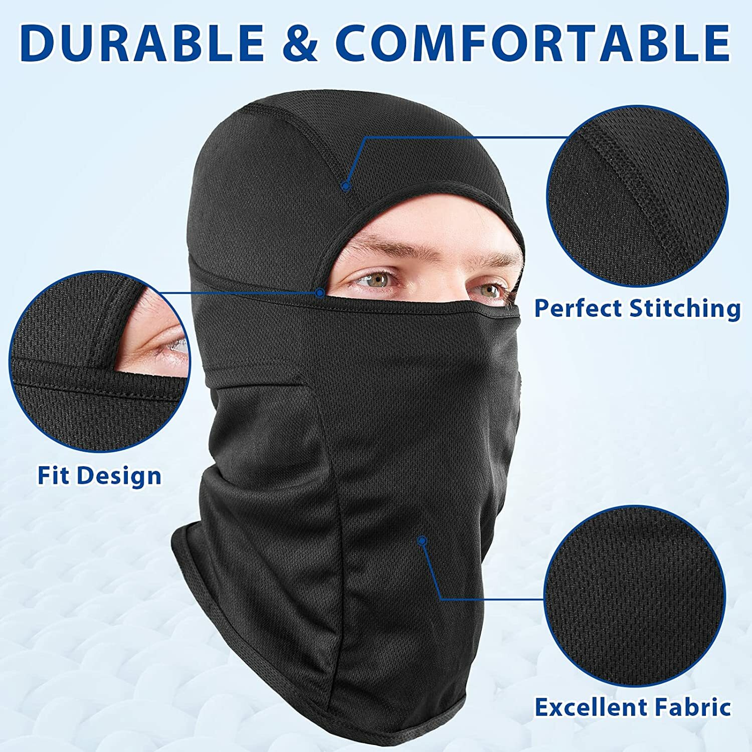 Balaclava Full Face Mask Breathable for Riding Motorcycle UV Protection Sun Hood