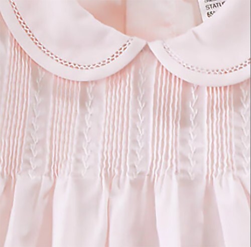 NWT Petit Ami Pink Pintuck 3PC Dress 3 Months Baby Girls Bonnet 3M Bloomers
