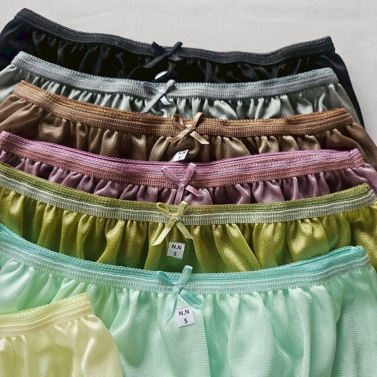 13pcs Underwear Women Nylon Small Panties Smooth Soft Briefs High Waist 24″-28″