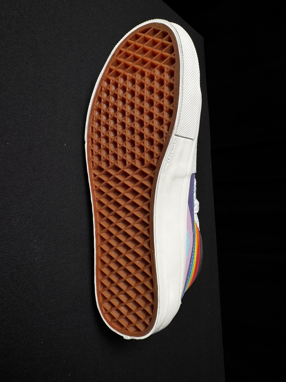 Vans Skate Sk8-Hi Pride White Rainbow Classic Shoe Mens Size 9 Women 10.5