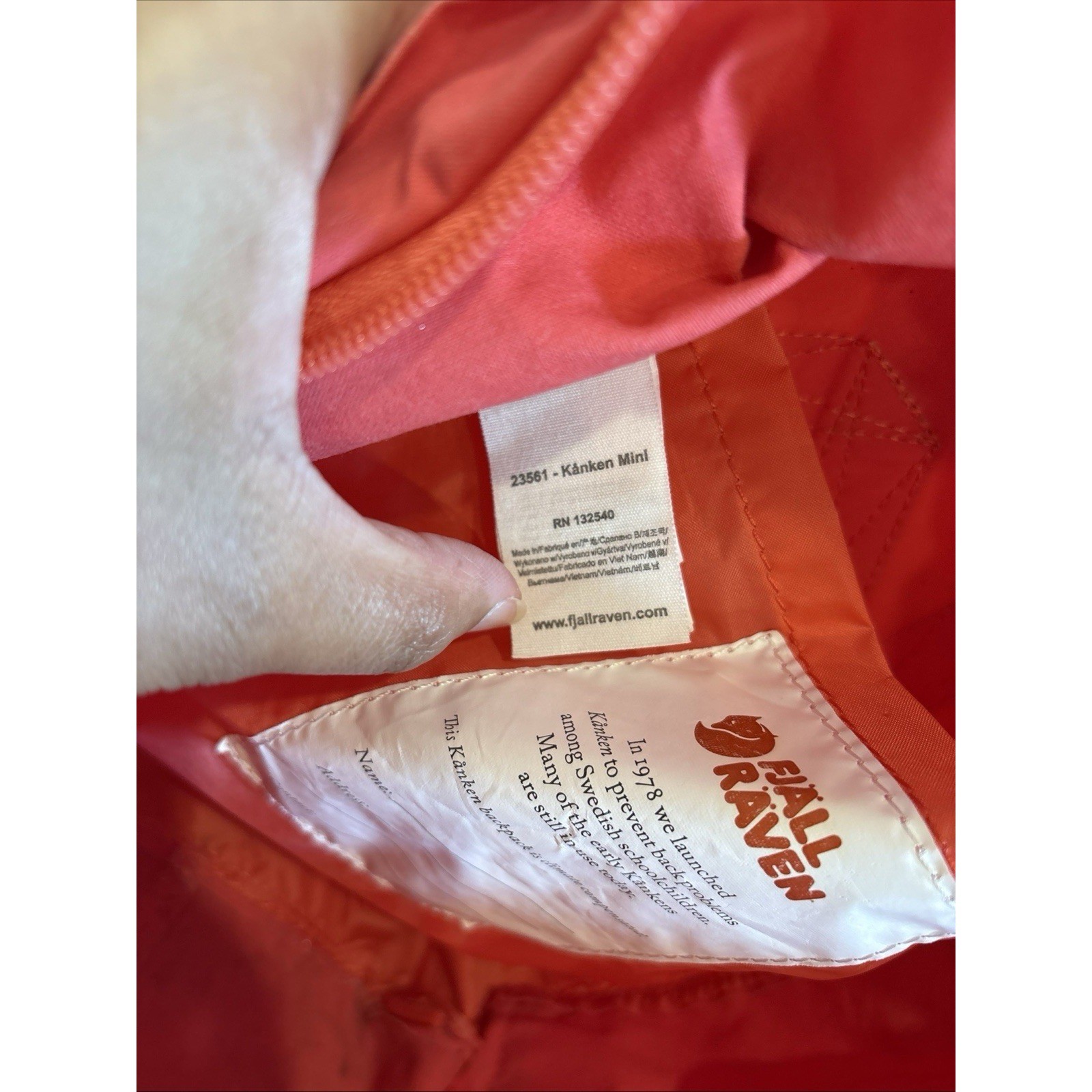 Peach Pink Mini Backpack Classic Lightweight Everyday Bag READ