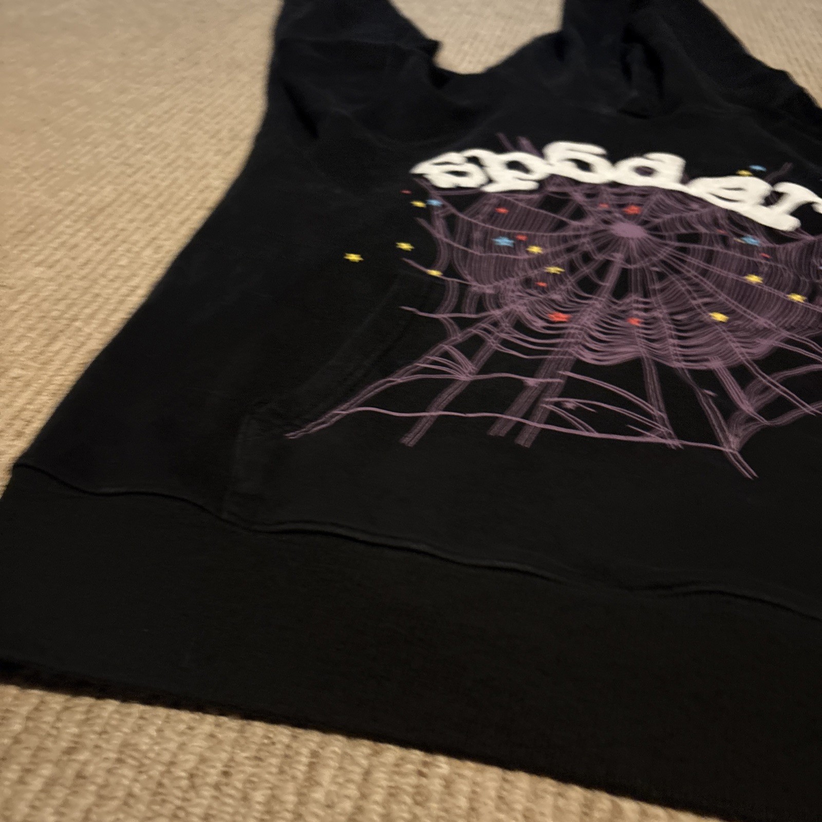 Sp5der Worldwide Young Thug P * Nk V2 Hoodie Sweatshirt Black Pink Size Small