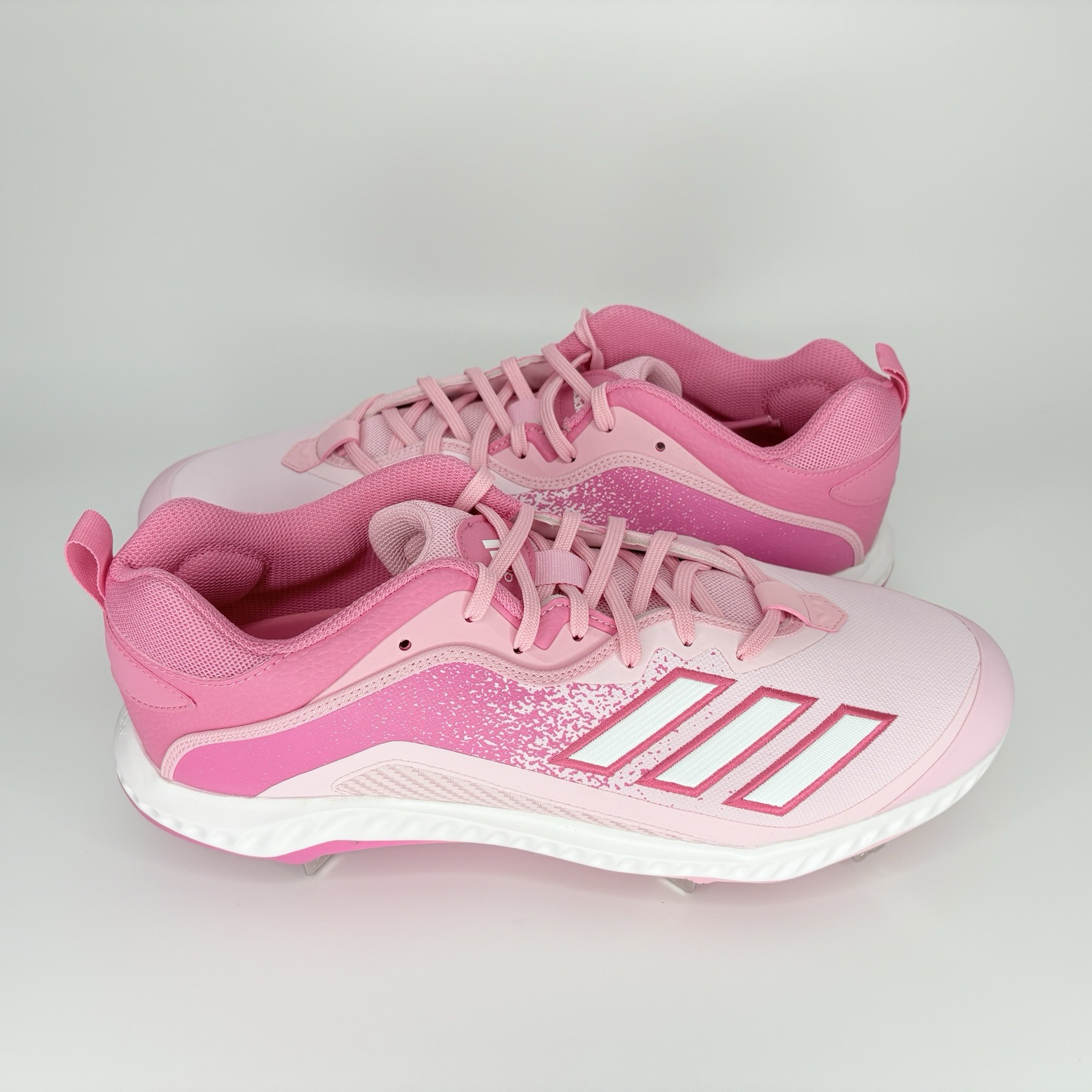 Adidas Icon Bounce 6 Pink Mothers Day Metal Baseball Cleats Men’s 13.5 GZ0443