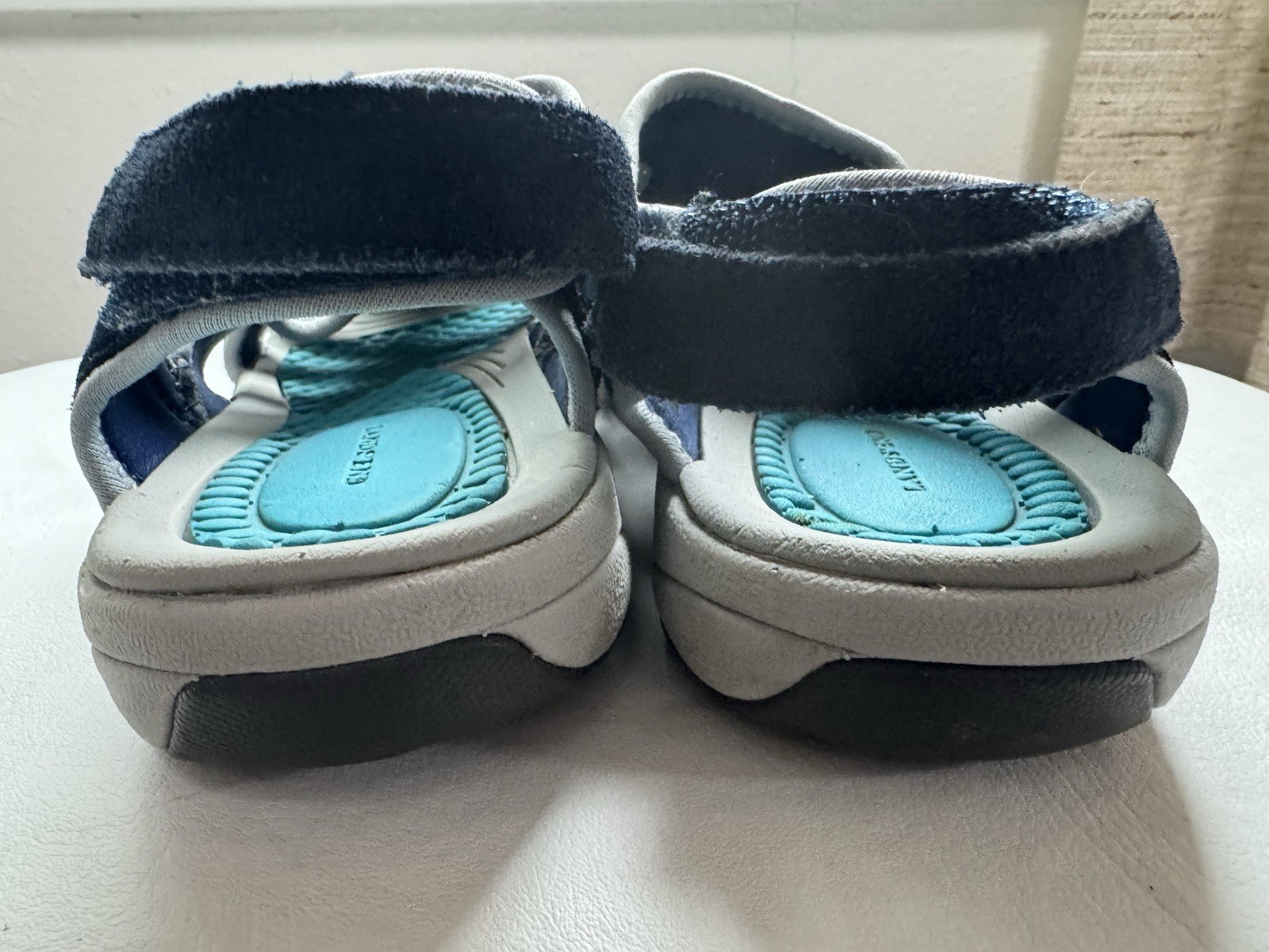 Lands’ End Trekker Sandals Women’s Water Hiking Closed Toe Blue Teal Size 9B