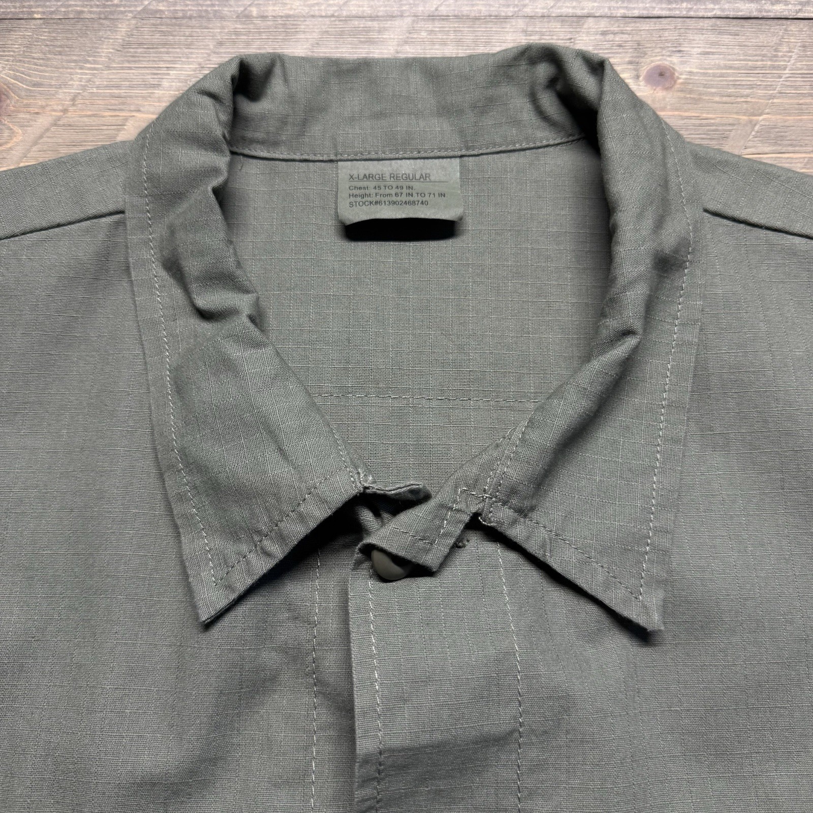 NWT Rothco Vietnam Fatigue Ripstop BDU Shirt Mens XL Olive Drab Slant Pockets