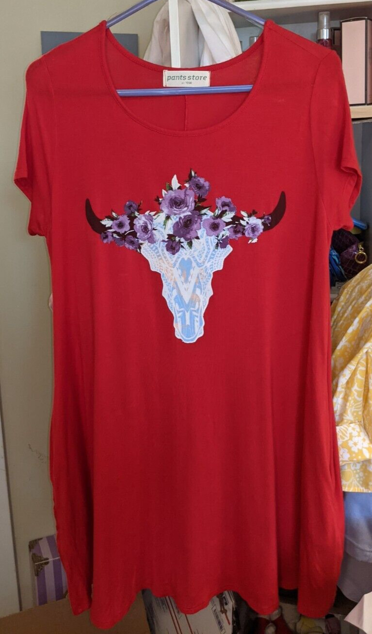 The Pants Store Size S Womens Cow Skull dress