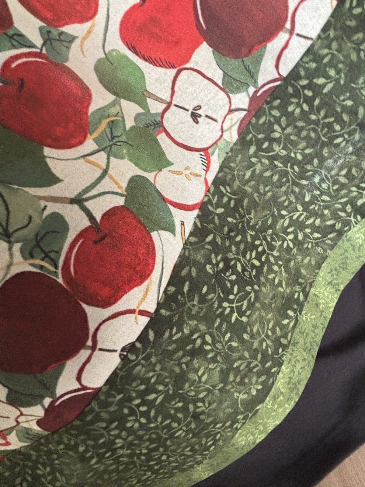 Handmade Skirt apple design for any season great for a teacher