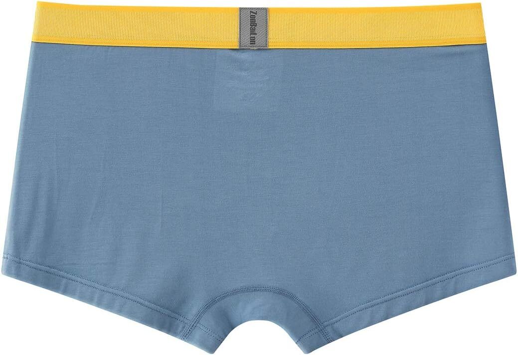 Mens Tagless Soft Short Boxer Briefs Bamboo Comfort Open Fly Trunks