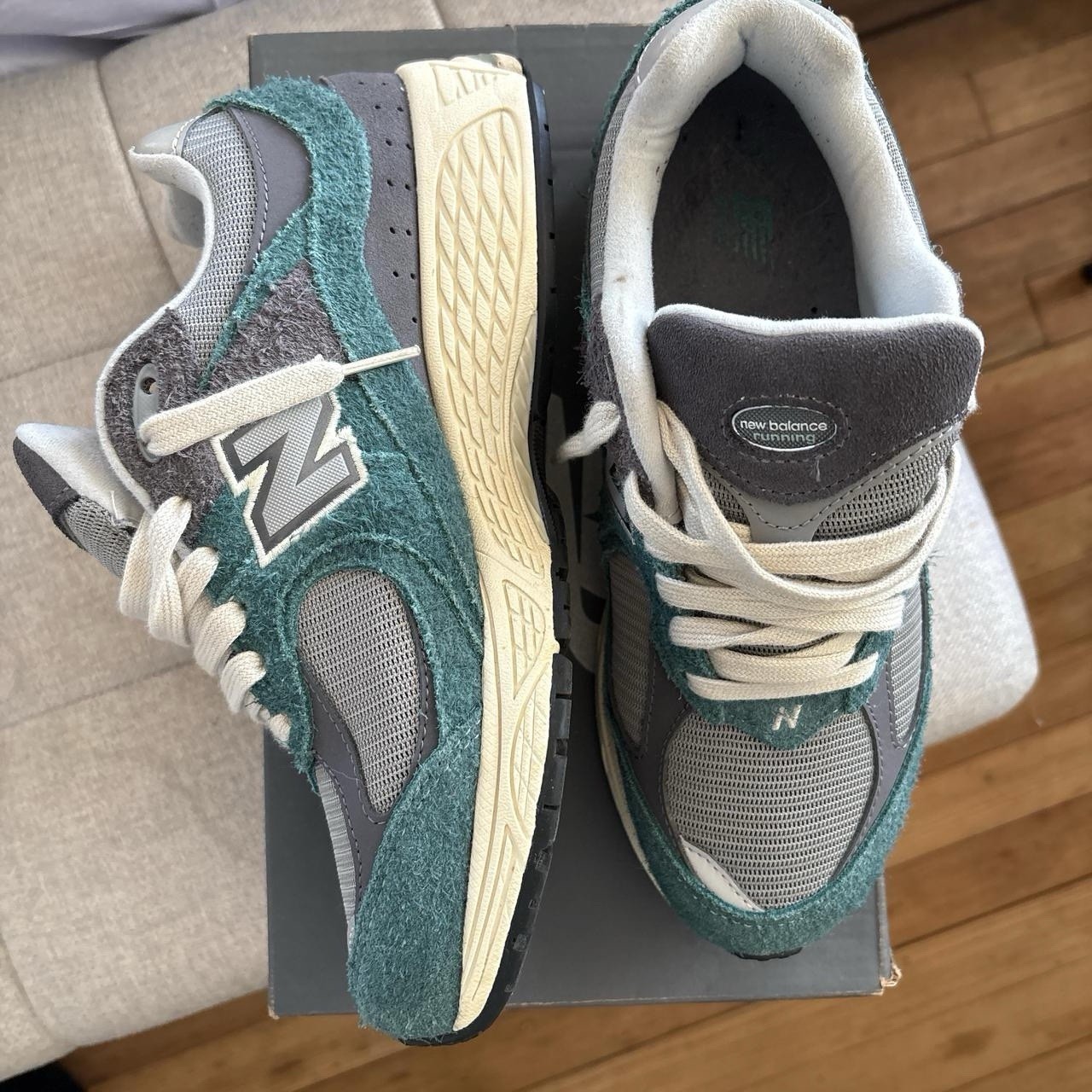 New Balance 2002R New Spruce/Magnet Low Top Suede Lace Up Sneaker M2002REM