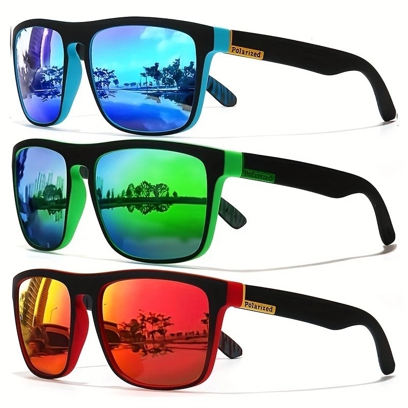 Polarized UV400 Men Sunglasses Wraparound Sports Driving Fishing Cycling Eyewear