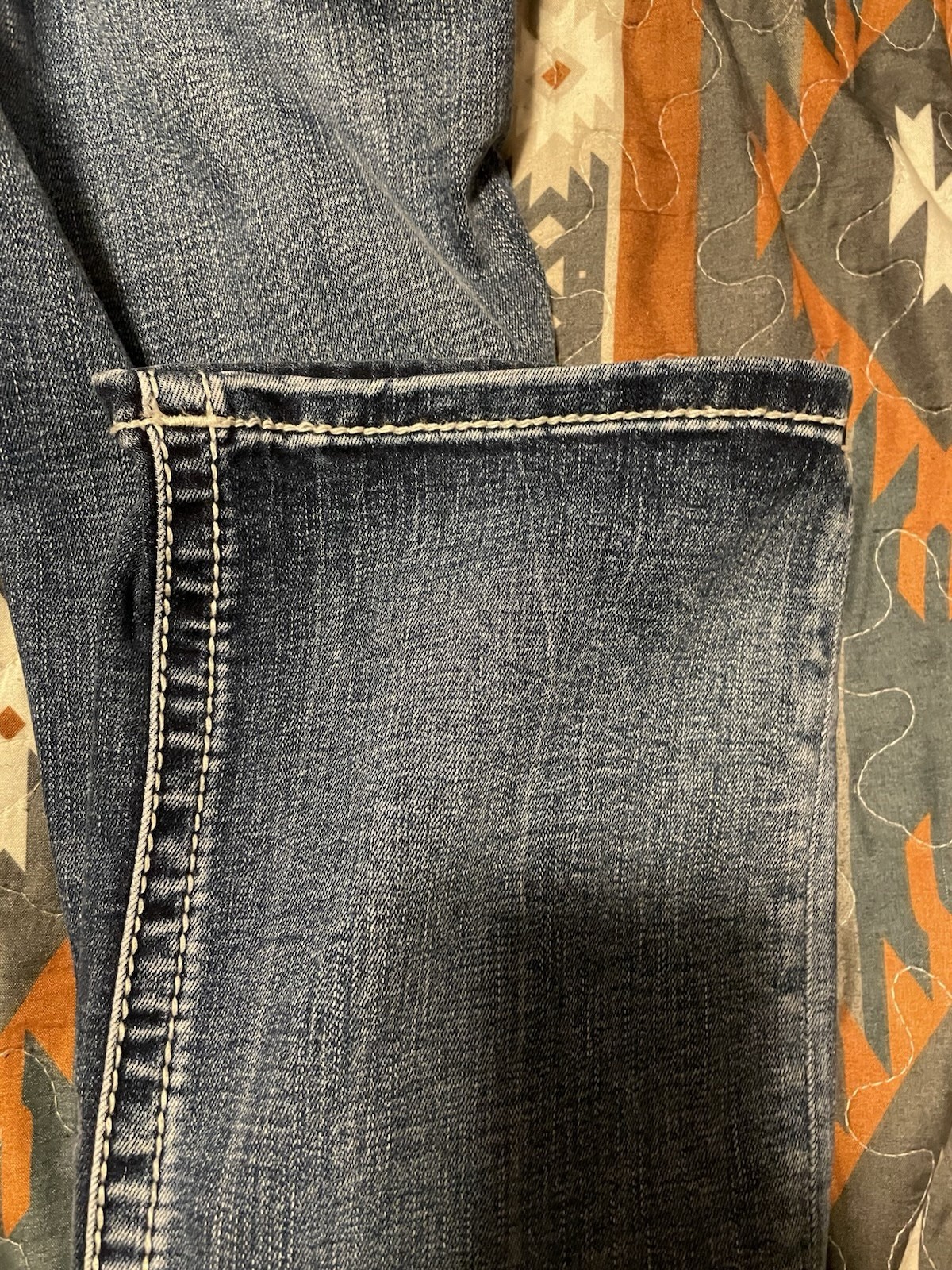 Miss Me Jeans Womens 27X34 Embroidered Bling Mid Rise Boot Cut Western