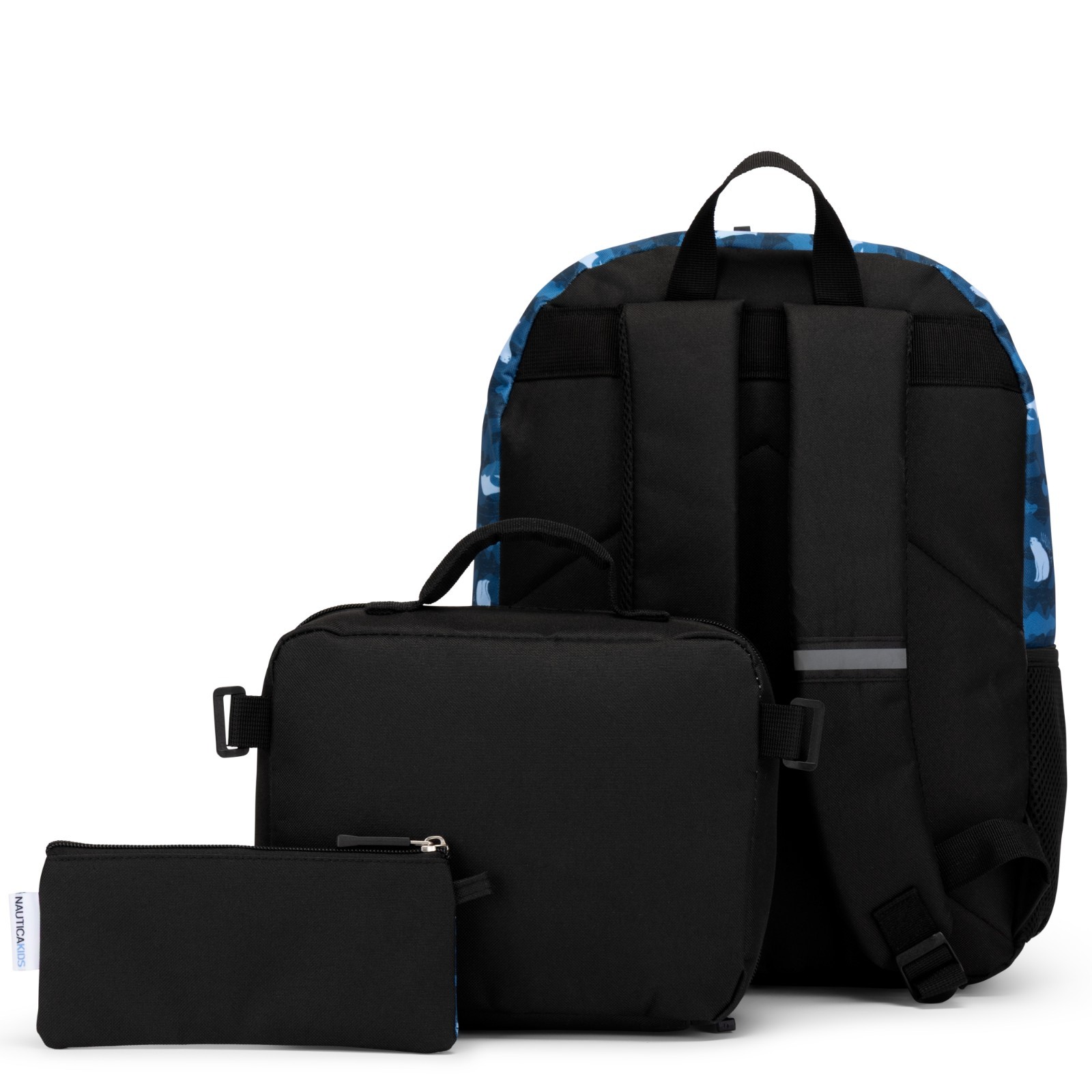Nautica 16″ Back to Basics Cushioned Kids 3-Piece Backpack Set | Polar Camo