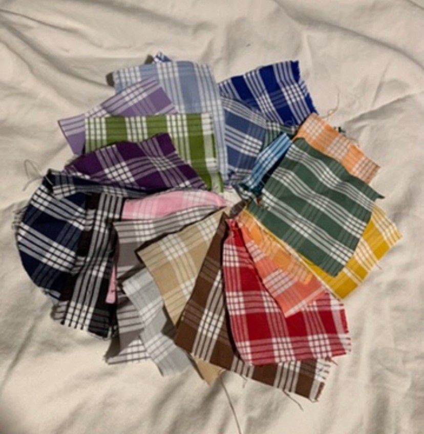 Palaka 100% Cotton Skirt Mini Custom Size Color Elastic Waist New