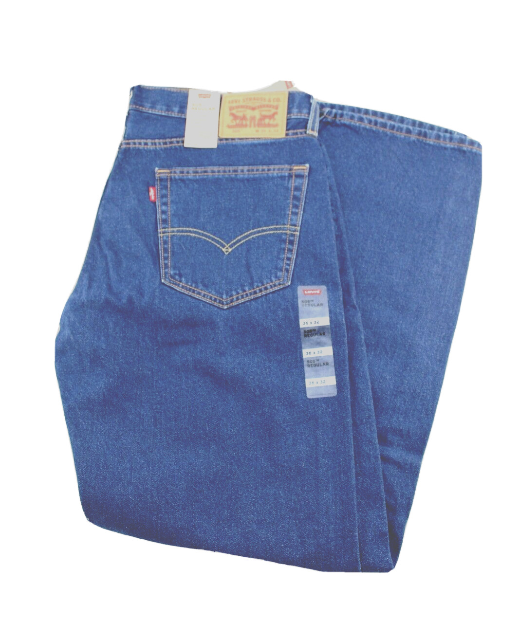 LEVI’S 505 Regular Size 38 x 30 Medium Rinse Room At Thigh Men’s Jeans MSRP $69