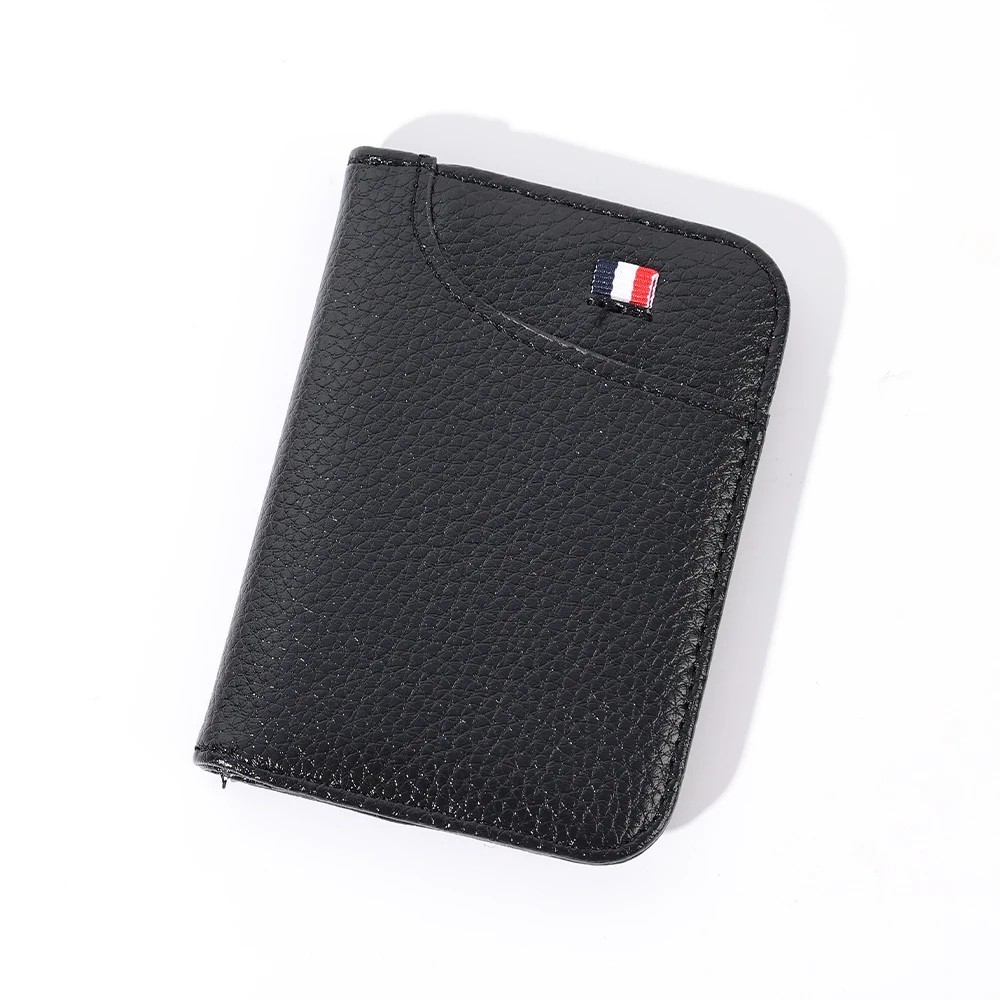 Slim PU Leather Card Holder Wallet Portable Mini Credit Card Wallet for Men