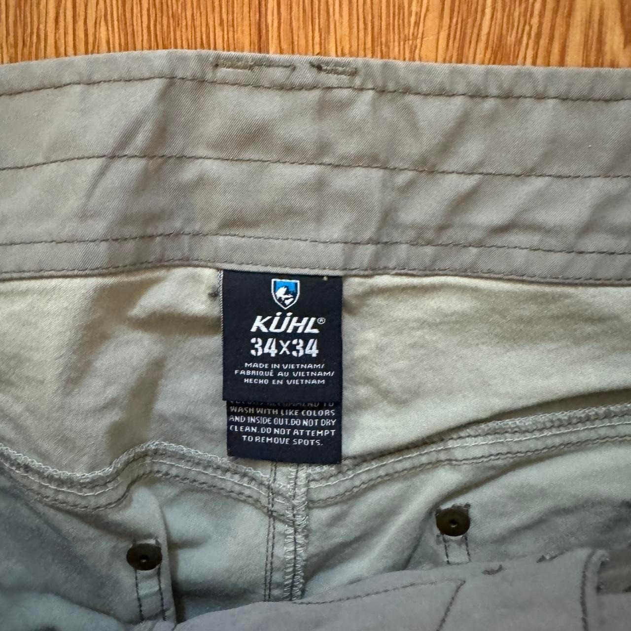 Kuhl Men’s Pants Revolvr Gorpcore Hiking Outdoors Tan Measures 36×33