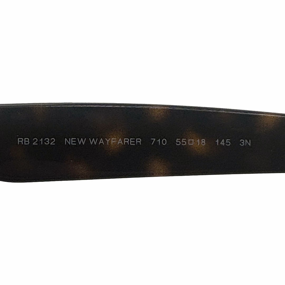 Ray-Ban RB232 New Wayfarer Brown Sunglasses 55mm 18mm 1145mm – MISSING LENSES