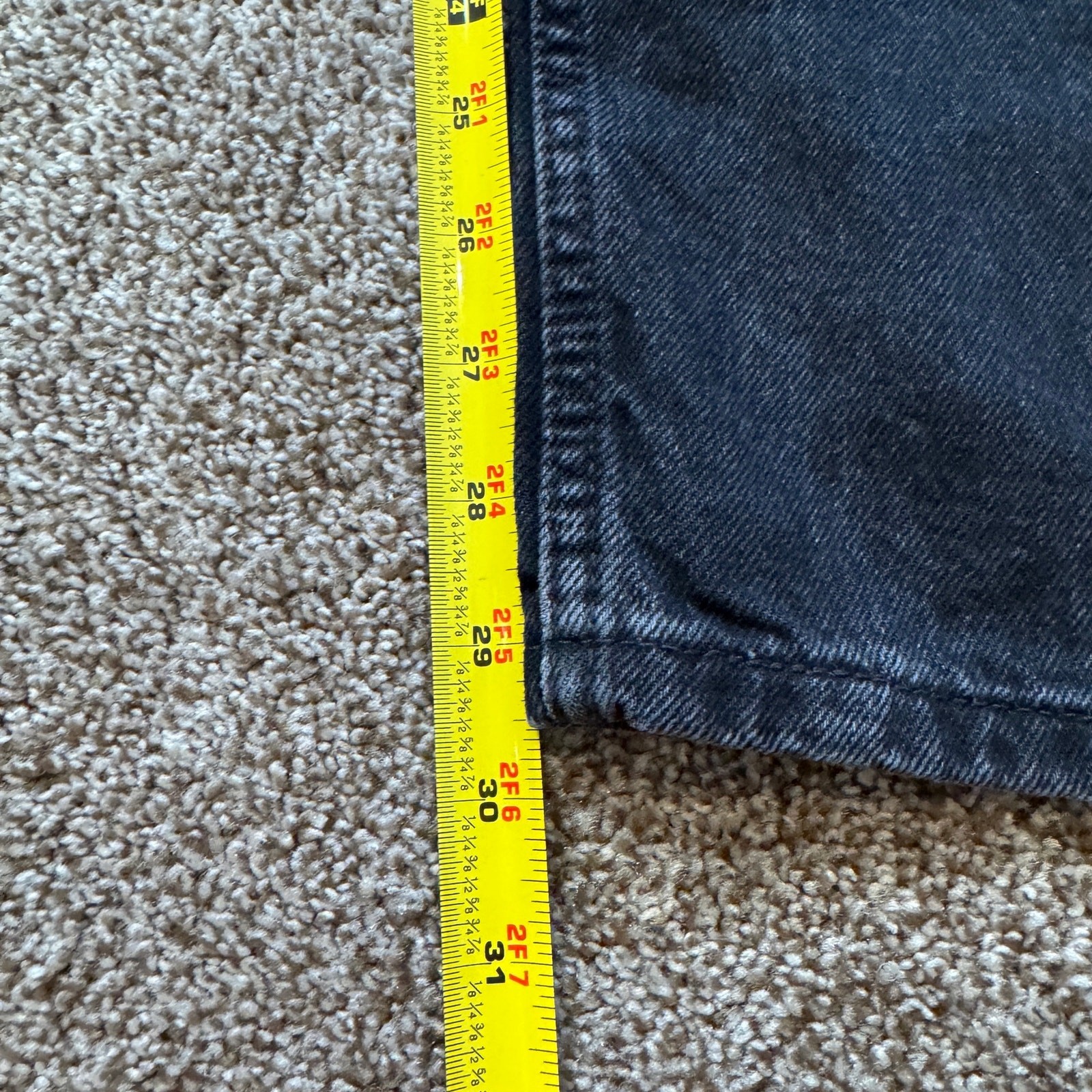 Levi’s 565 Loose Straight Men’s Jeans 36×30 Black Gray Retro Y2K Relaxed NWT